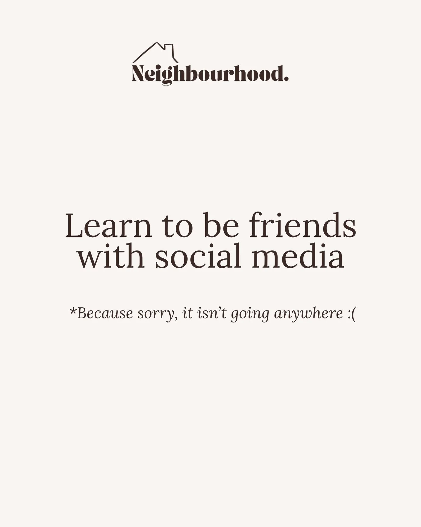Social media is literally your best friend, it&rsquo;s not expensive, it&rsquo;s easy, it&rsquo;s fun, it&rsquo;s free to access, so let&rsquo;s learn to view it as a tool, not a burden ✨
