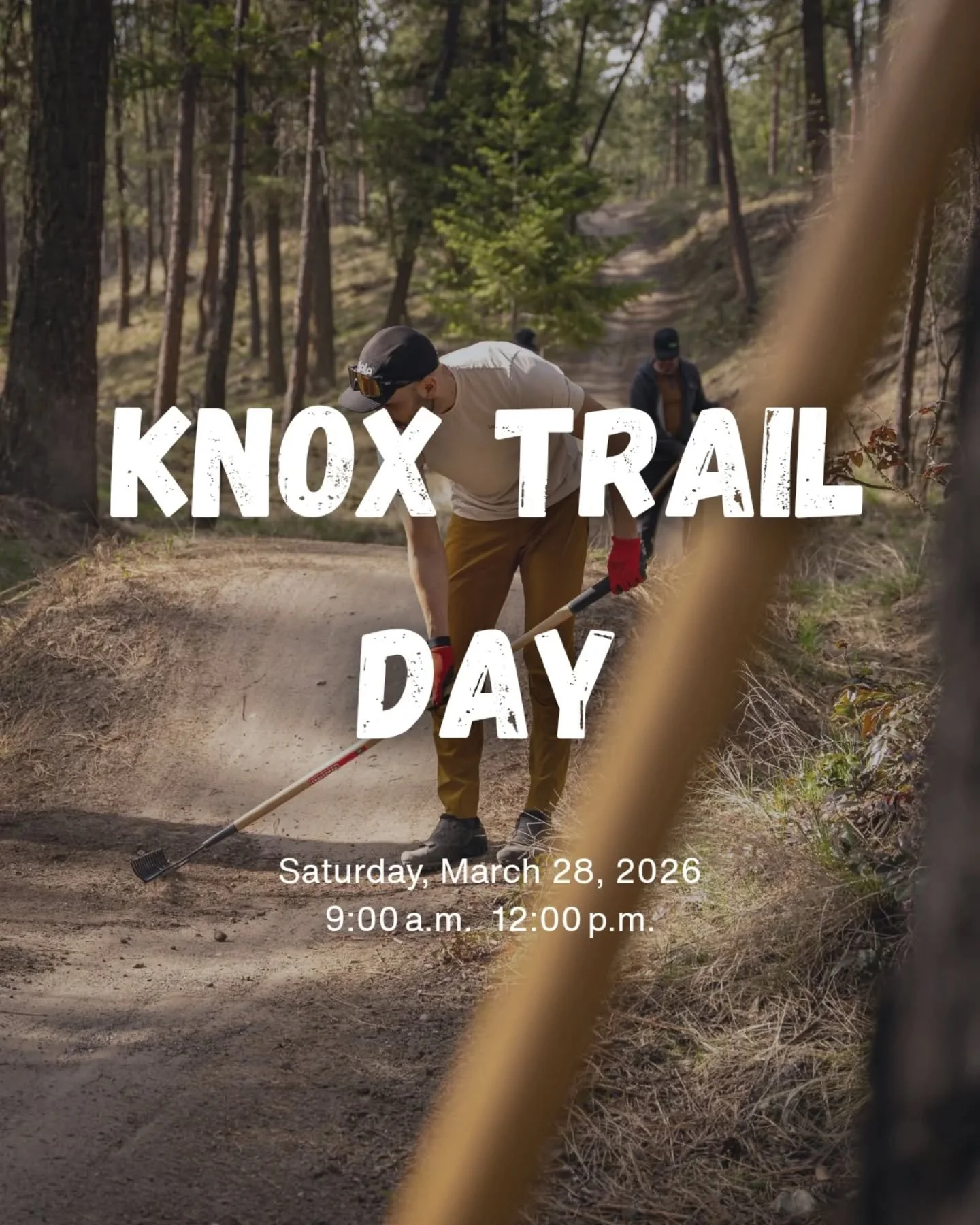 Spring cleaning is coming to Knox Mountain Park! This Saturday, March 28th, we&rsquo;re hitting the trails to touch up the sections that took a beating over the winter.
​The Plan:
🍩 9:00 AM: Meet at the tennis courts for donuts, pastries, and trail 