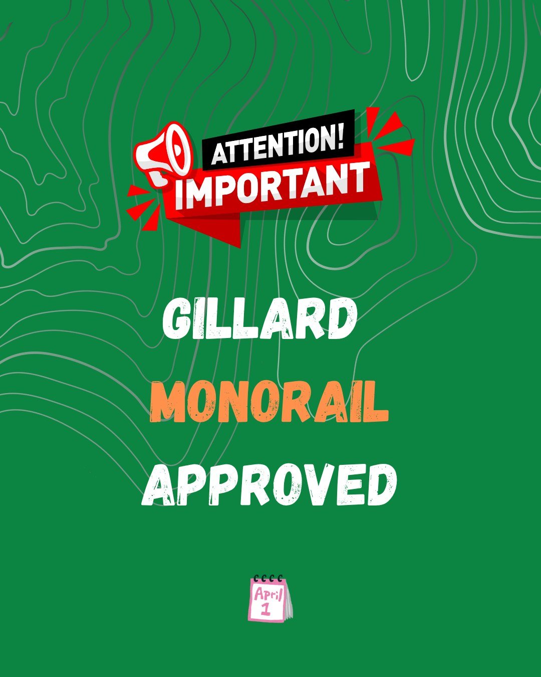 The wait is over. The blueprints are certified, the conceptual sketches are complete, and we are thrilled to reveal the final design of the Gillard Automated Monorail System (GAMS).

Behold the new Gillard. It&rsquo;s better than we imagined.

The co