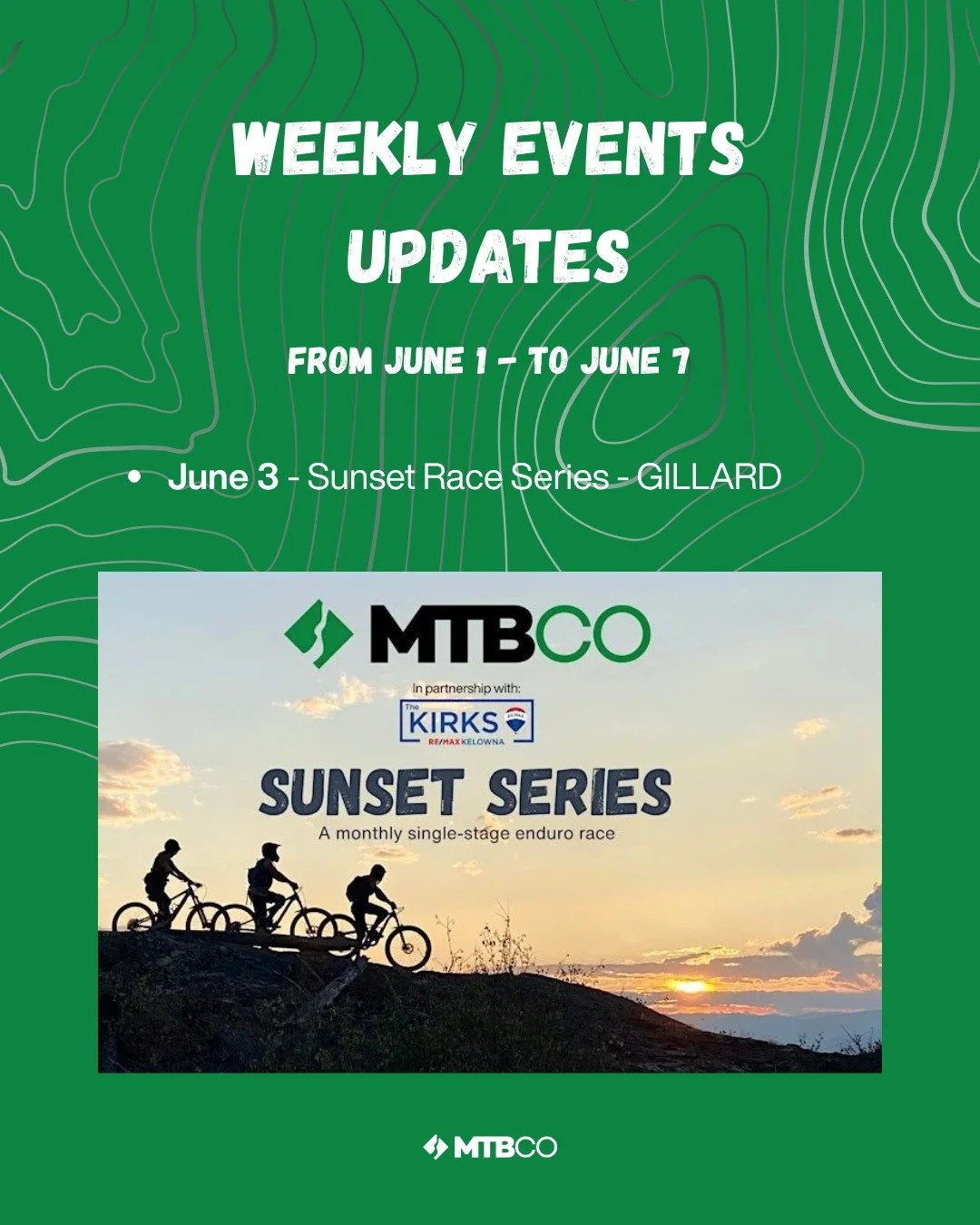 The sun is staying up late, the dirt is prime, and we have an absolute banger of a week lined up for the Central Okanagan riding community. Whether you're chasing the clock or chasing a casual social pace, choose your vibe:

The Big Mid-Week Showdown