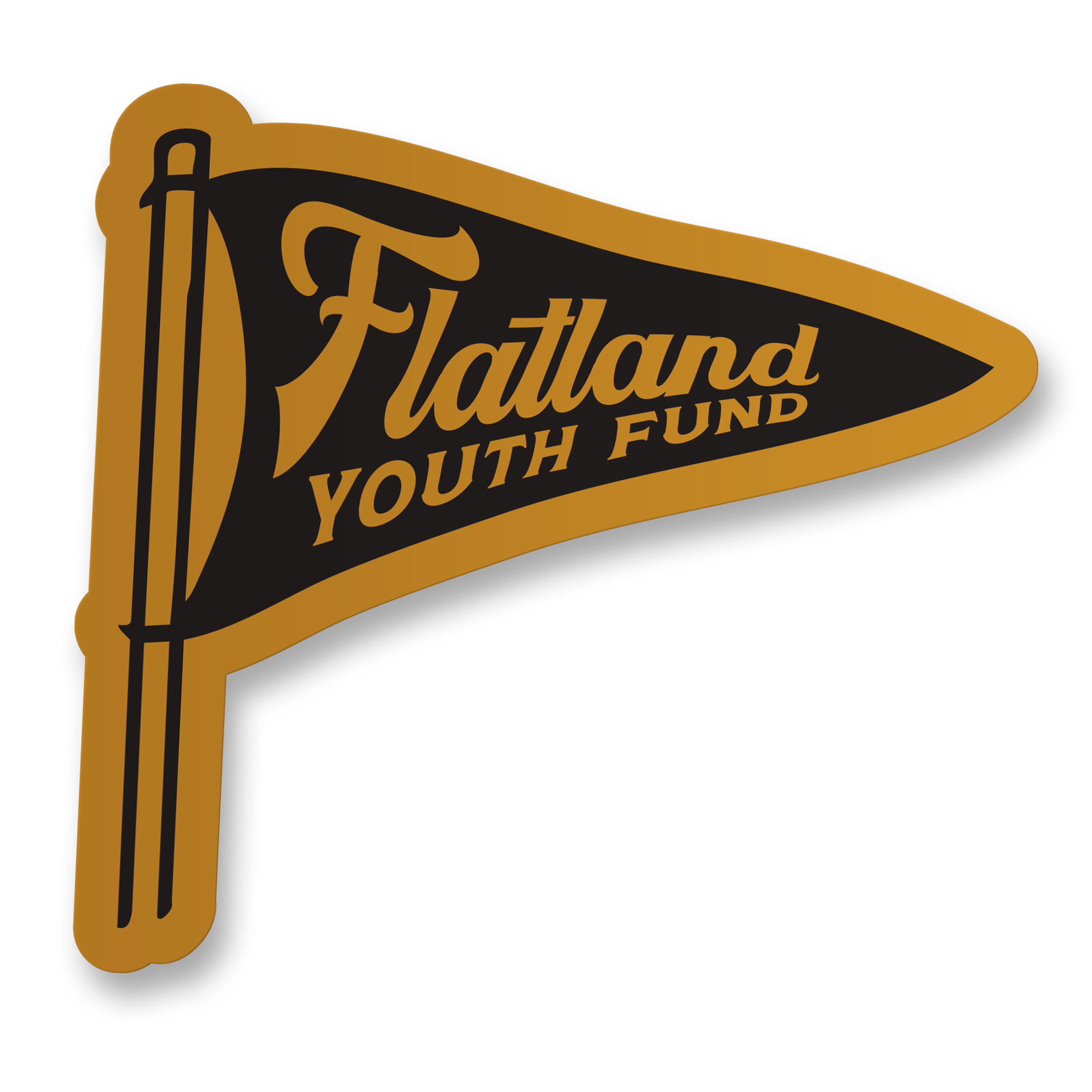 Flatland Pennet Flag Sticker