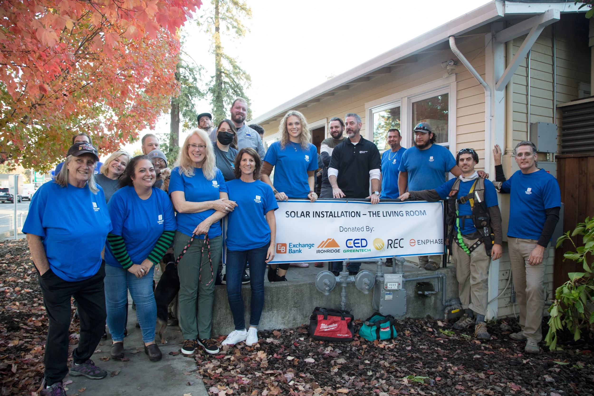 Group photo at the Living Room