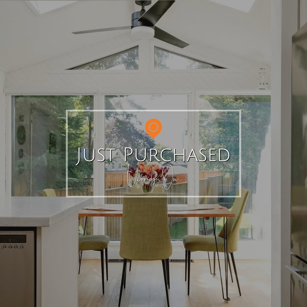 🥂JUST PURCHASED 🥂&mdash; 160 Victoria Drive, Uxbridge. 

It was an absolute pleasure representing the buyers on a beautiful property, with both sides of the transaction proudly represented by @chestnutparkhomes 

It&rsquo;s inspiring to work alongs