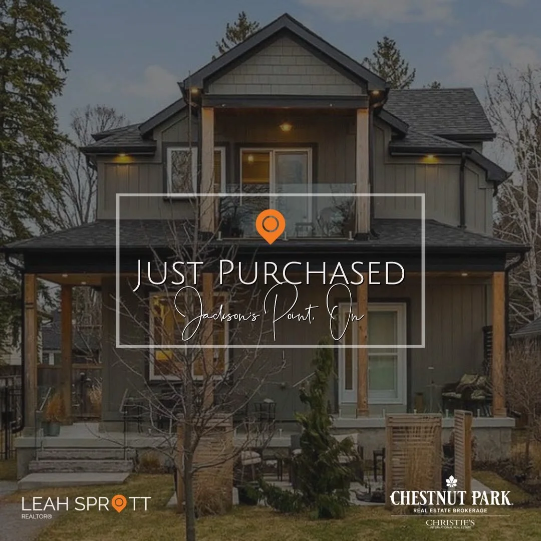 Congratulations to my clients, who will soon be enjoying the summer breeze and lake views.  What an amazing property to call home. ✨

#sprottspot #jacksonspoint #chestnutparkhomes #chestnutparkrealestate
