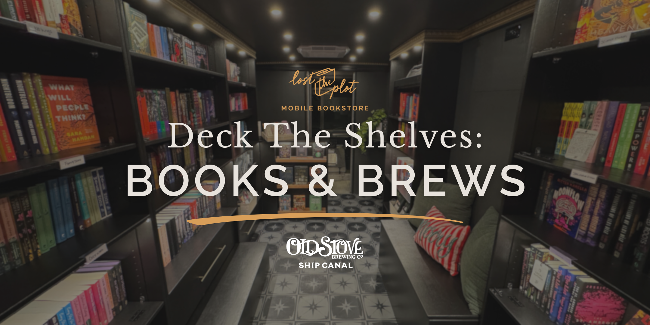 Deck The Shelves: Books &amp; Brews + Live Music @ Old Stove Ship Canal