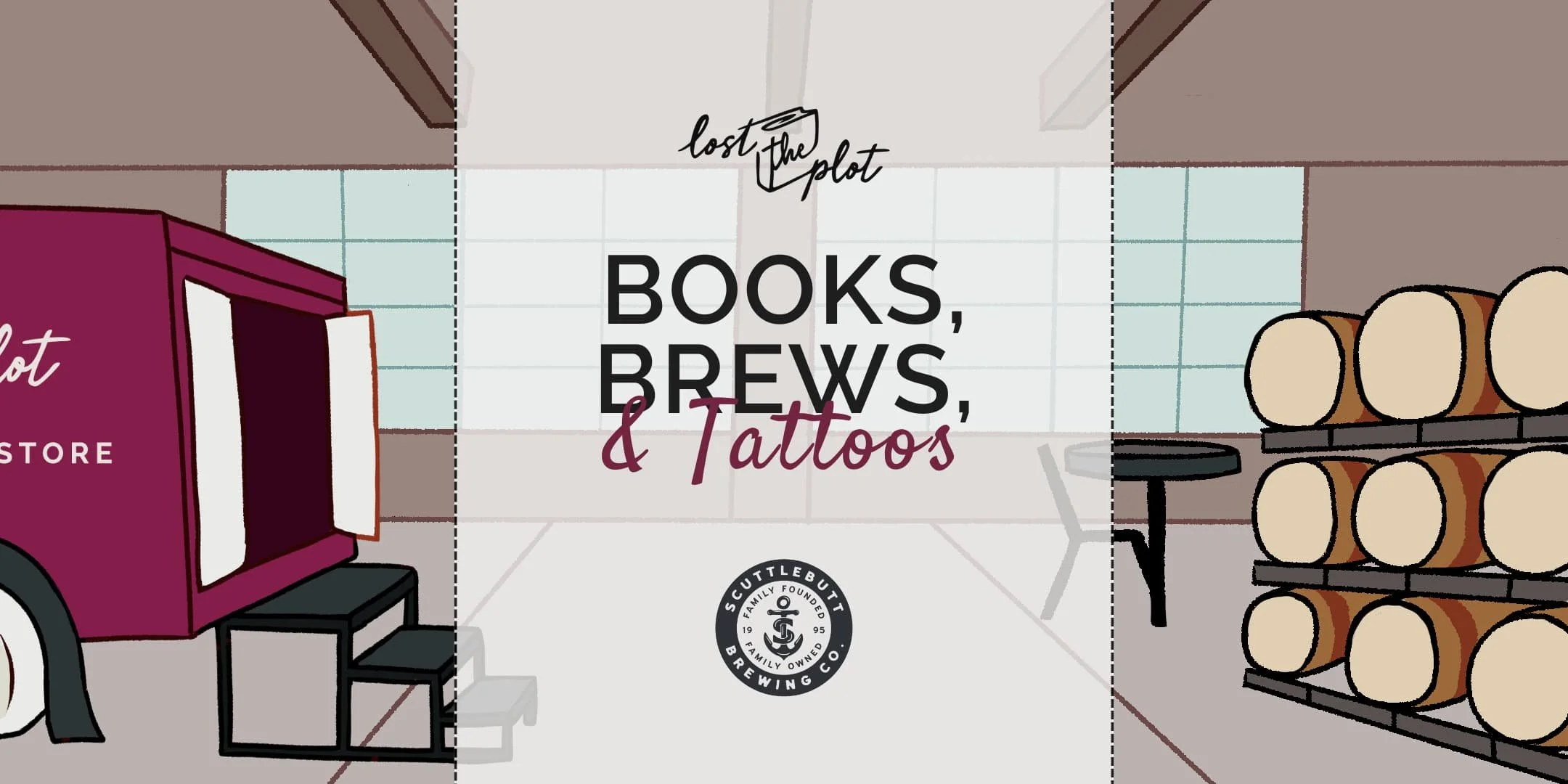Books, Brews, &amp; Tattoos @ Scuttlebutt Brewing Taproom