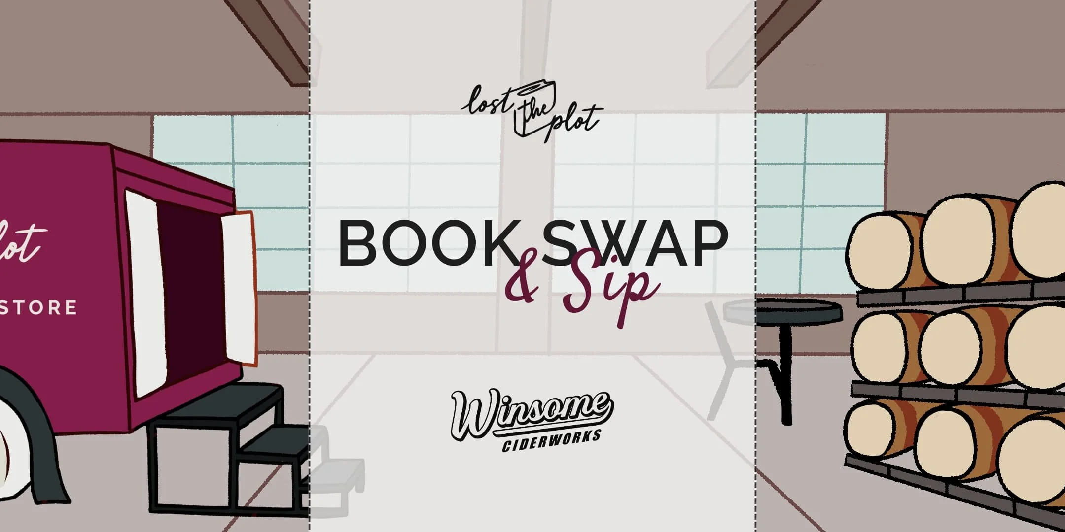 Book Swap + Mobile Bookstore @ Winsome Ciderworks