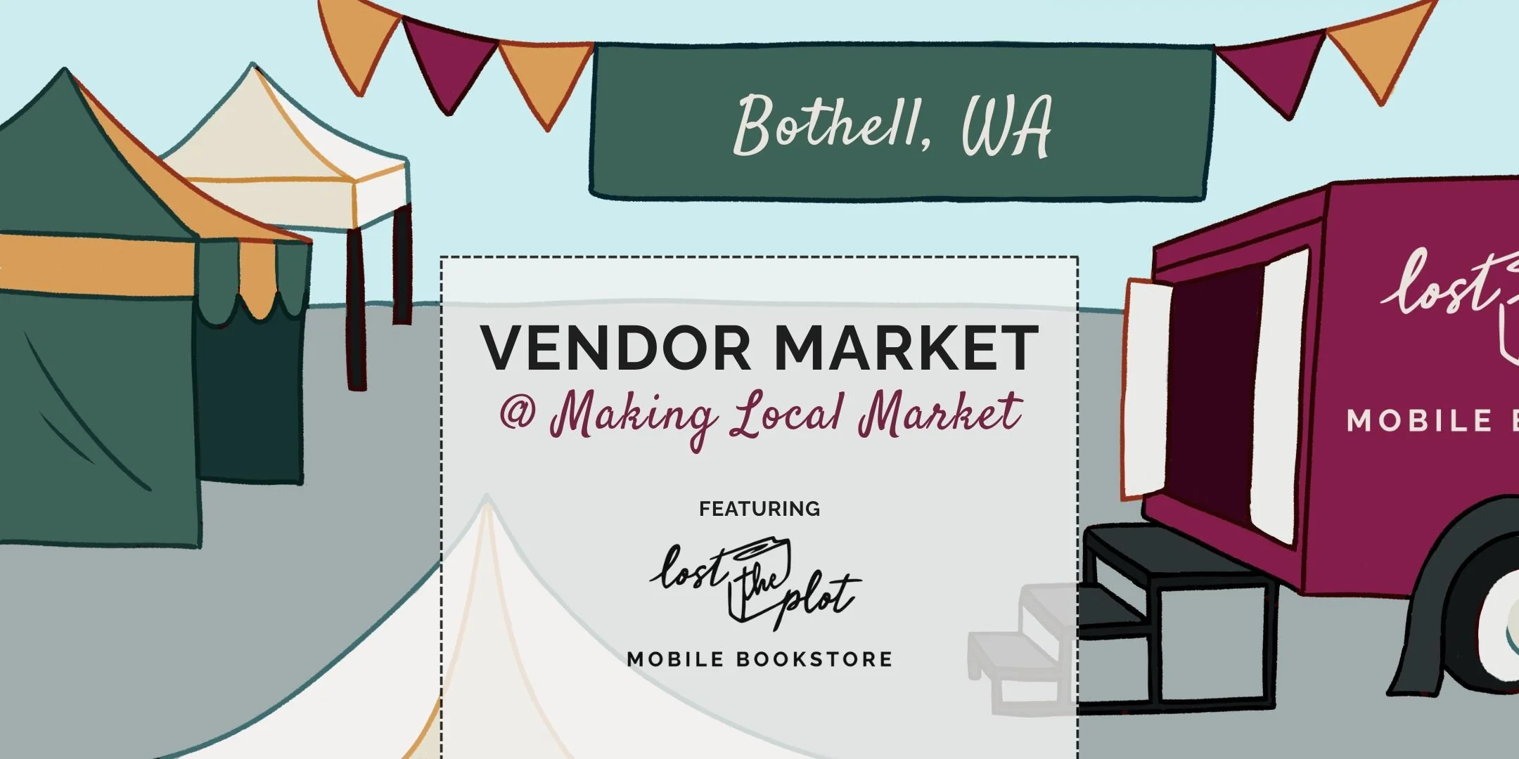Mobile Bookstore Pop-Up @ Bothell’s Making Local Market