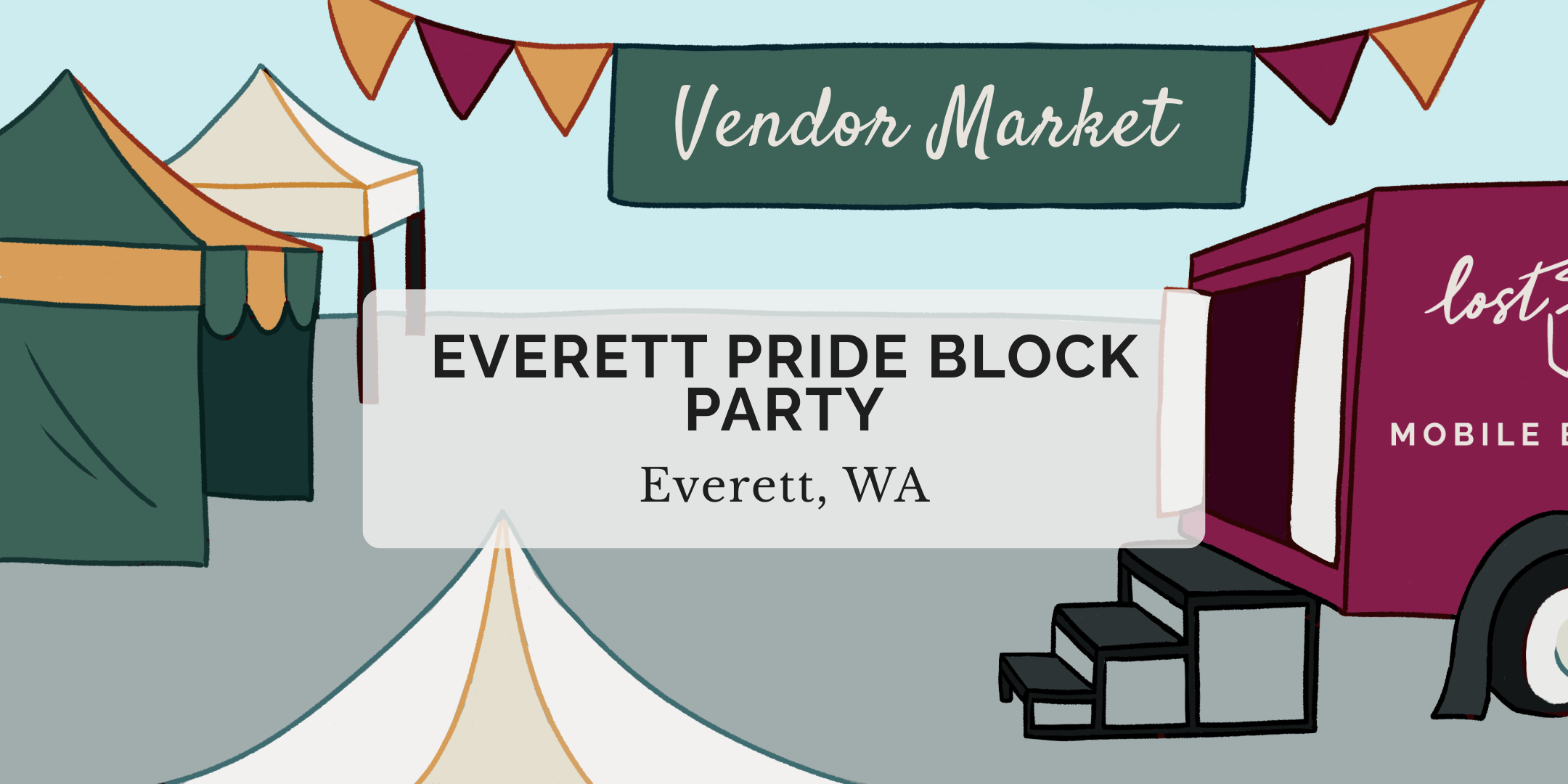 Mobile Bookstore Pop-Up @ Everett Pride Block Party