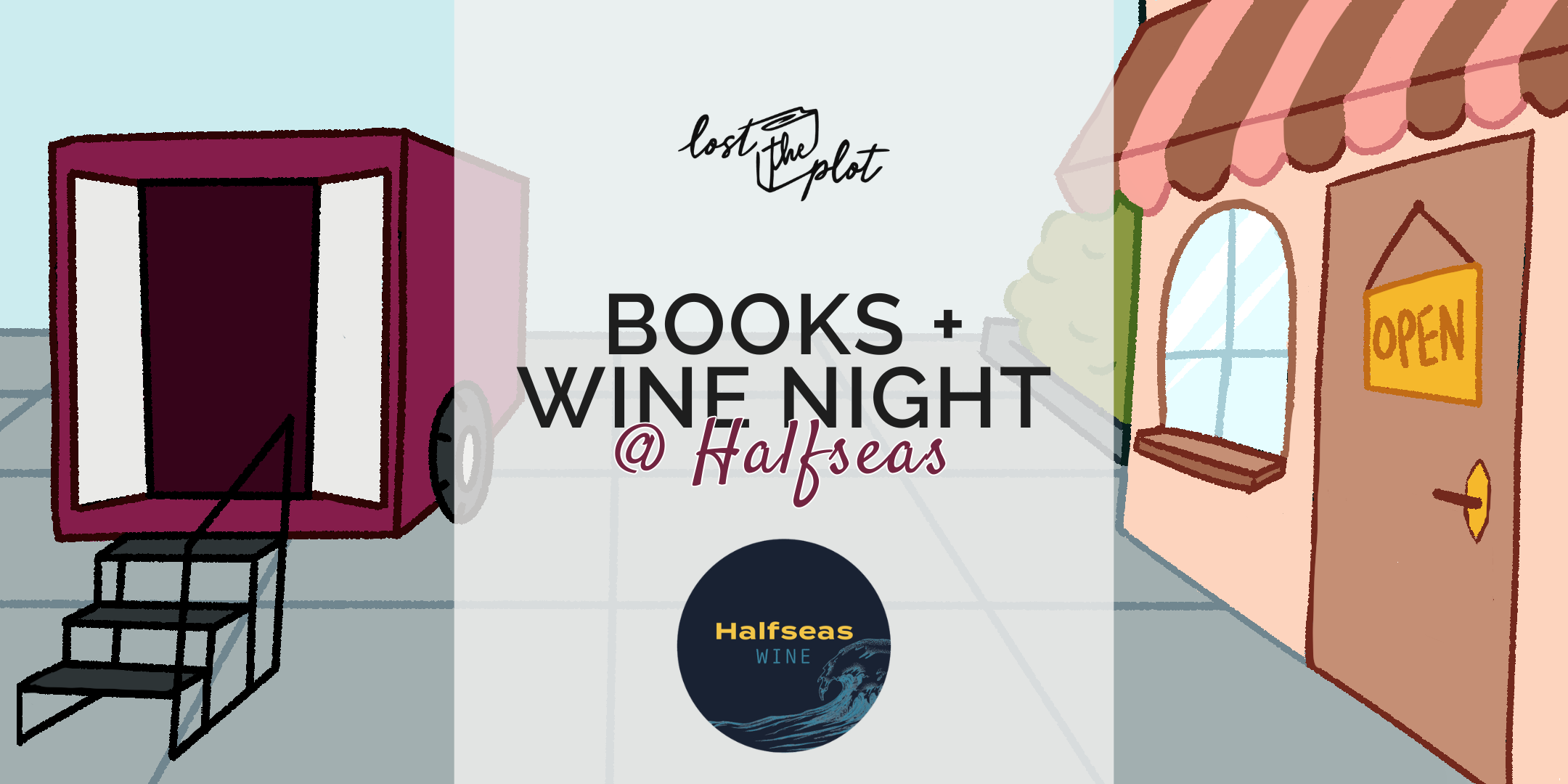 Books + Wine Night @ Halfseas Wine + Bottle Shop