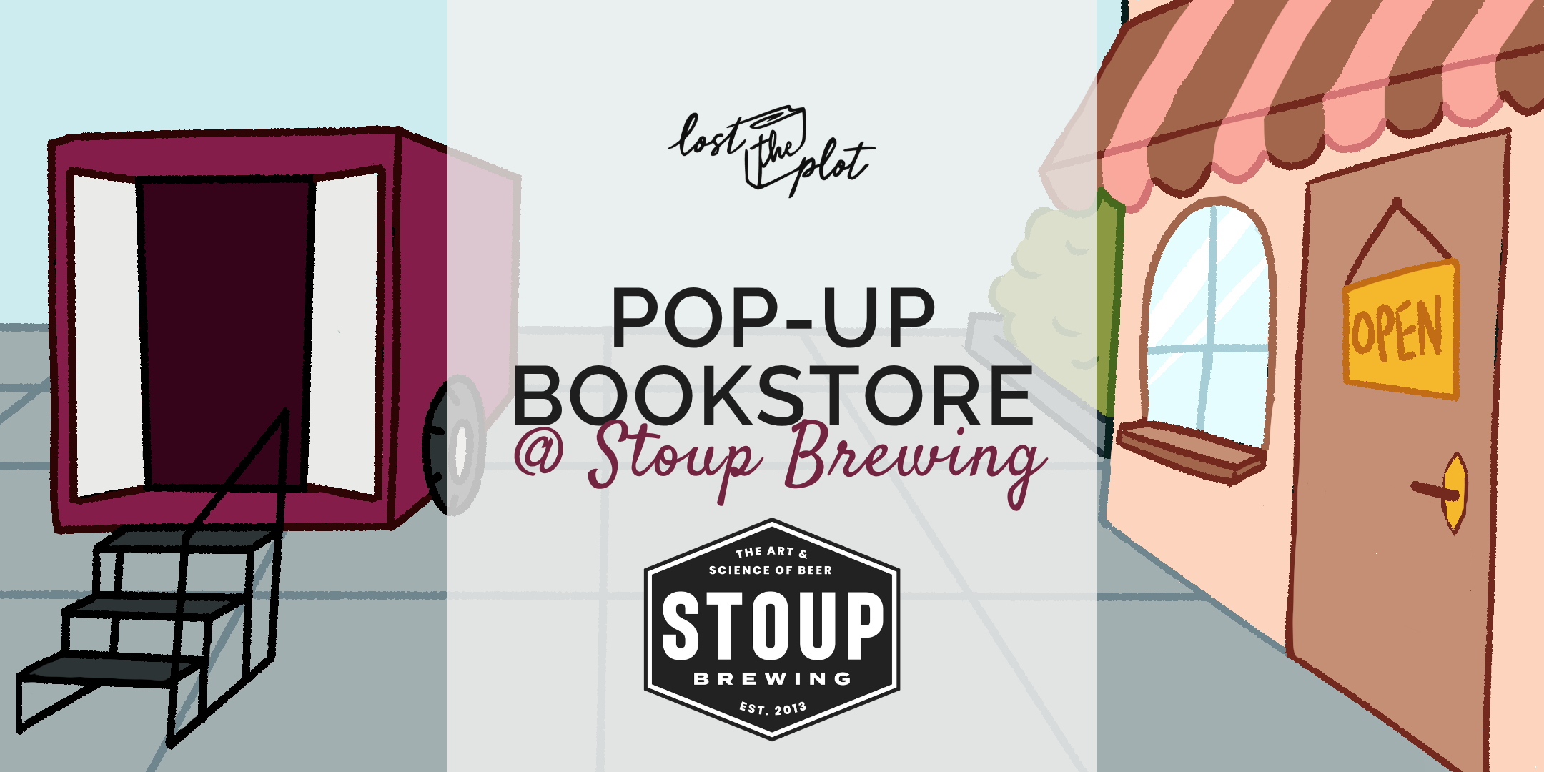 Mobile Bookstore Pop-Up @ Stoup Brewing
