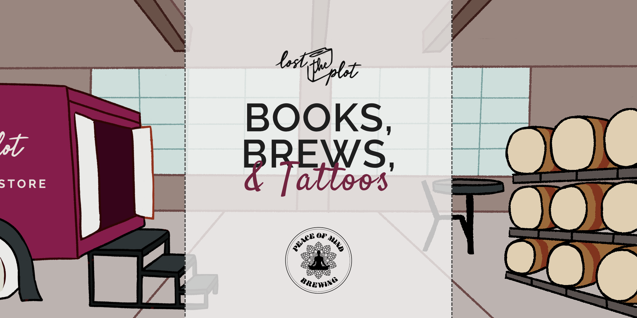 Books, Brews, &amp; Tattoos @ Peace of Mind Brewing