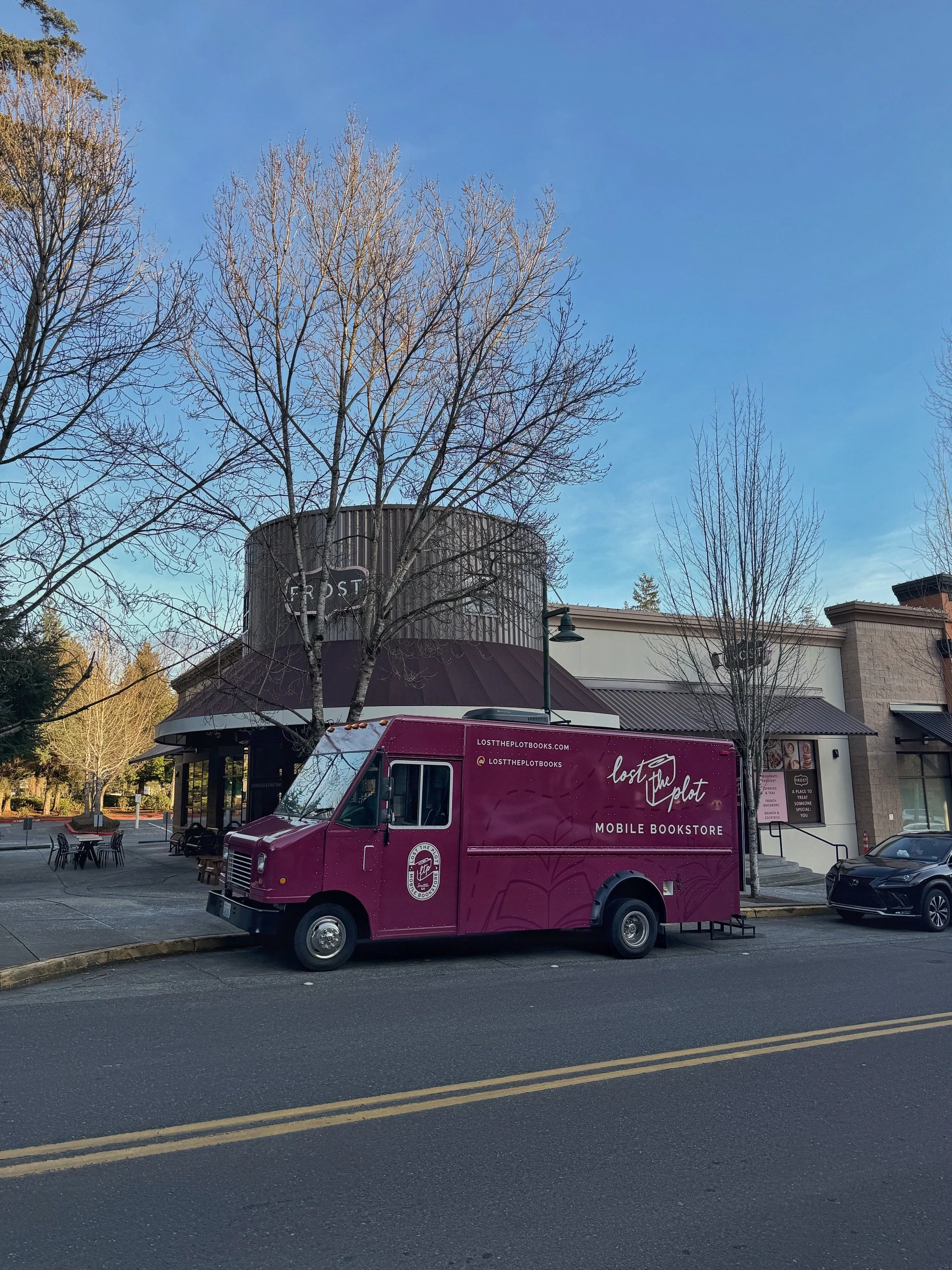 Lost The Plot parked outside of Paddywack in Mill Creek