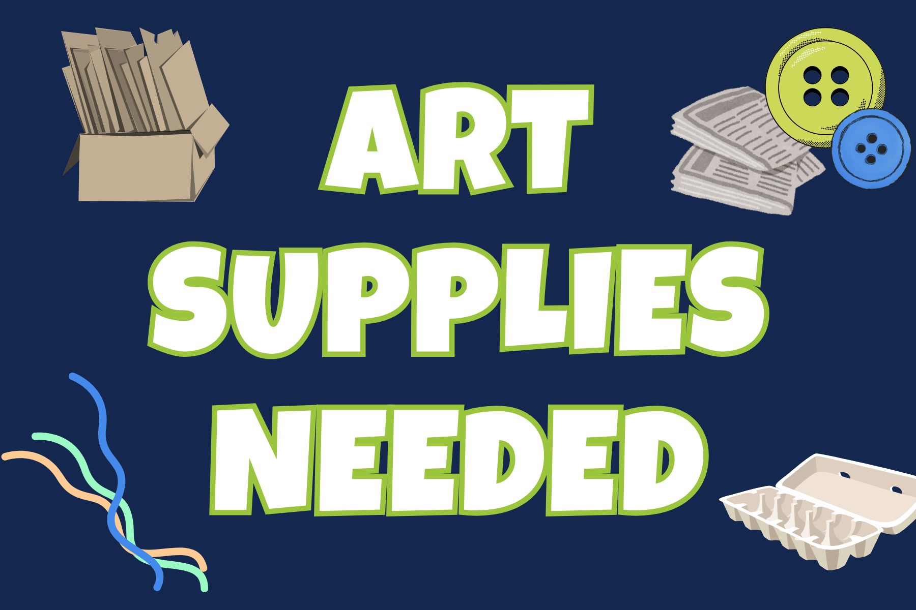 Art Supply Donations Needed
