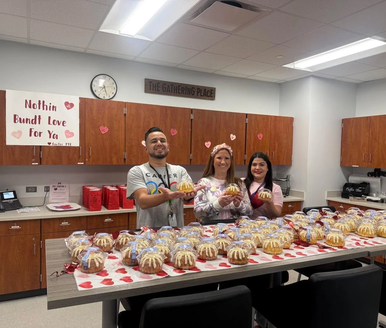 Each month we do an appreciation event for the staff at Carter. From the teachers, to the specialists, administrators and support staff, they are what make Carter the amazing community it is. They create safe spaces, inspire curiosity, dry tears, cel