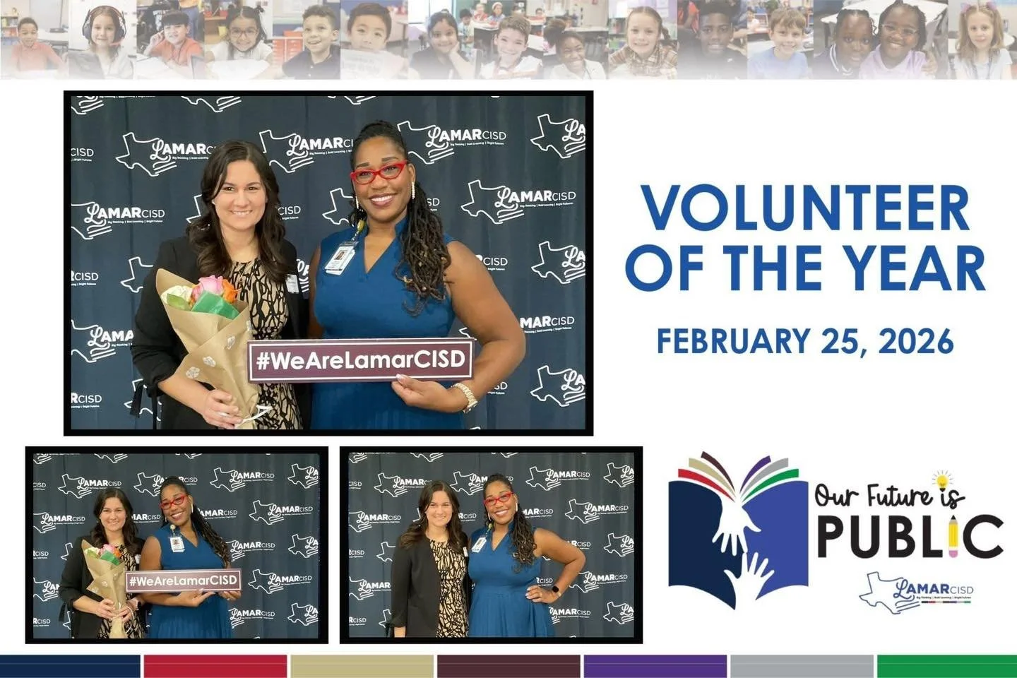 Our very own PTO President, Nicole Romero, was awarded the Volunteer of the Year award and it is so well deserved! She is not one to brag or bring attention to herself, so allow us to put her in the spotlight for a moment! 

People may not know this,
