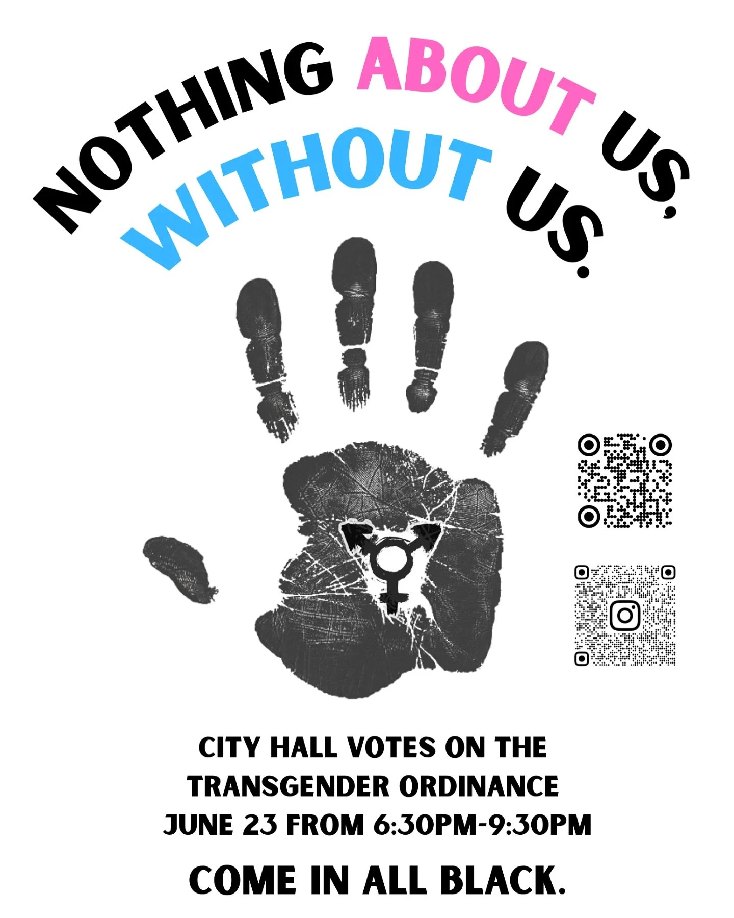 On June 23, City Council votes on the LGBTQIA2S+ Ordinance. If you want to be seen and heard by City Hall, come to attend the Regular Meeting this Monday at 6:30 PM. This is the last in-person comment available before the ordinance potentially finali