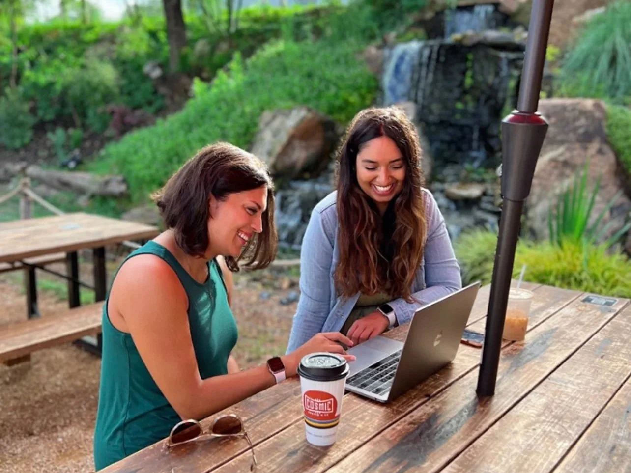 Ayesha Yoosufani, Stephanie Ramirez speech-language pathologist and co-founders of Lil' Bits of Language