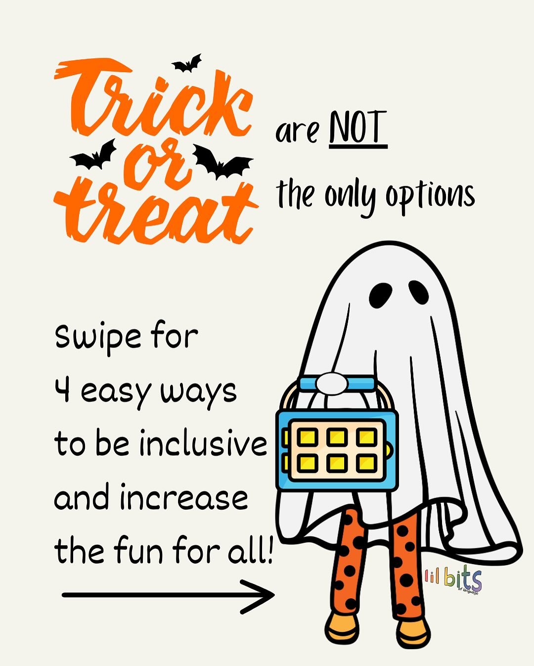 Make the fun accessible to all with these quick and easy considerations ๐‍โ๏ธ
1. Costumes are uncomfortable, not mandatory - let’s focus on the fact that families are trying to have a fun time together rather than someone not being dressed