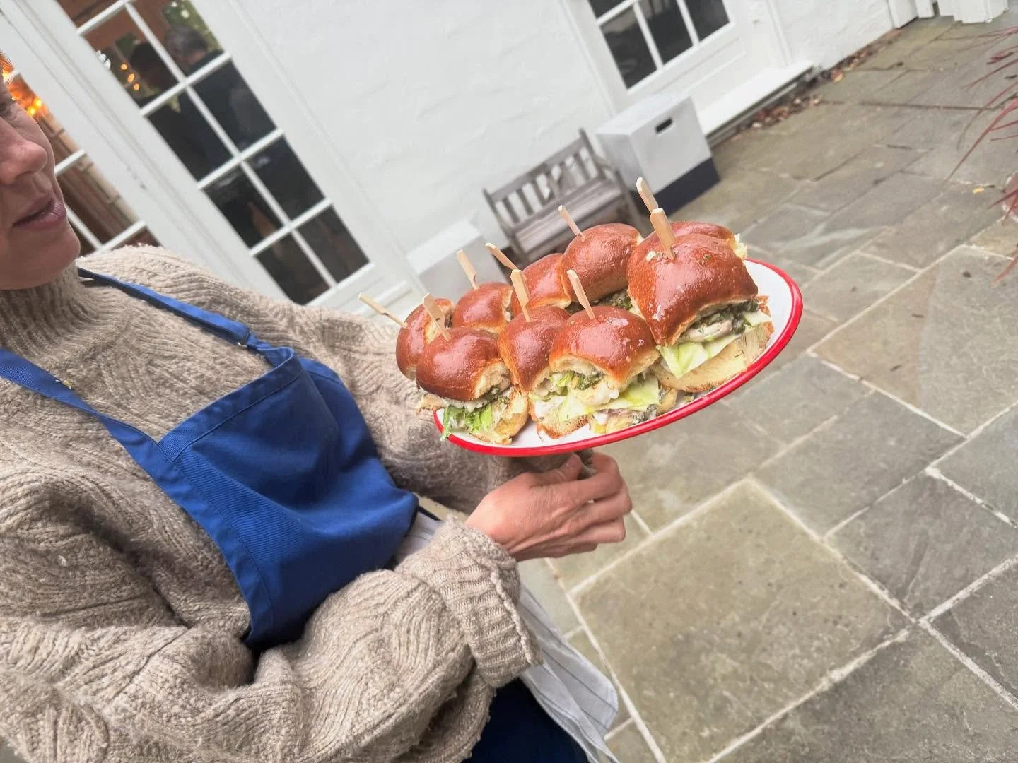~~halibut sliders a la plancha on brioche &amp; Greek inspired dishes ~~
Thanks to the incredible crew!
