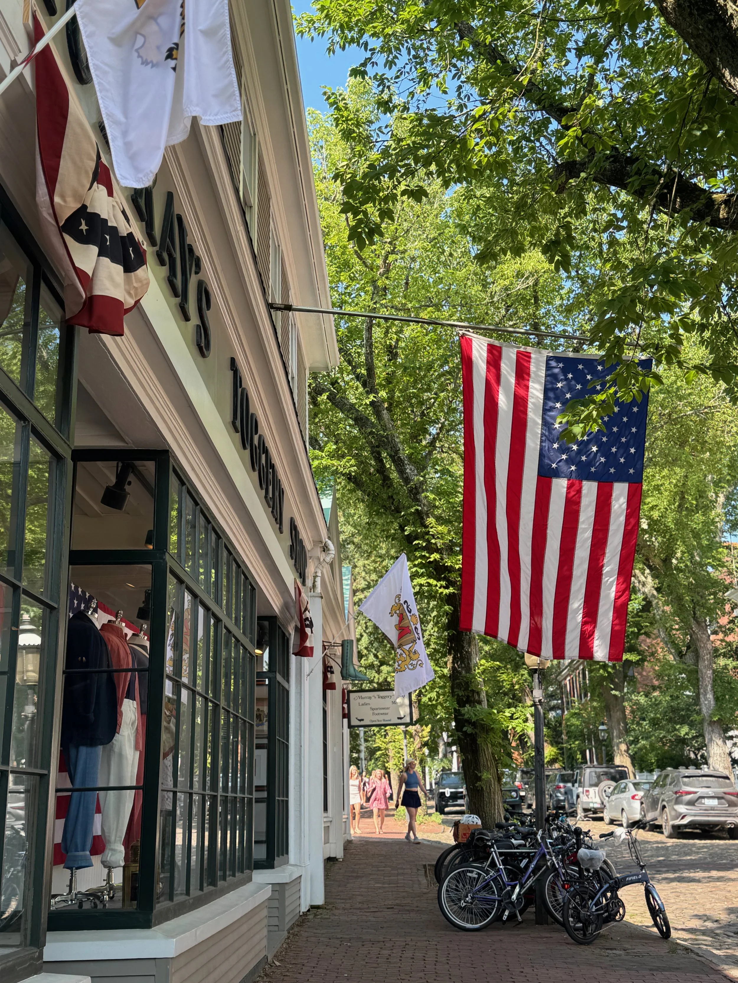 Main Street Nantucket on the 4th of July