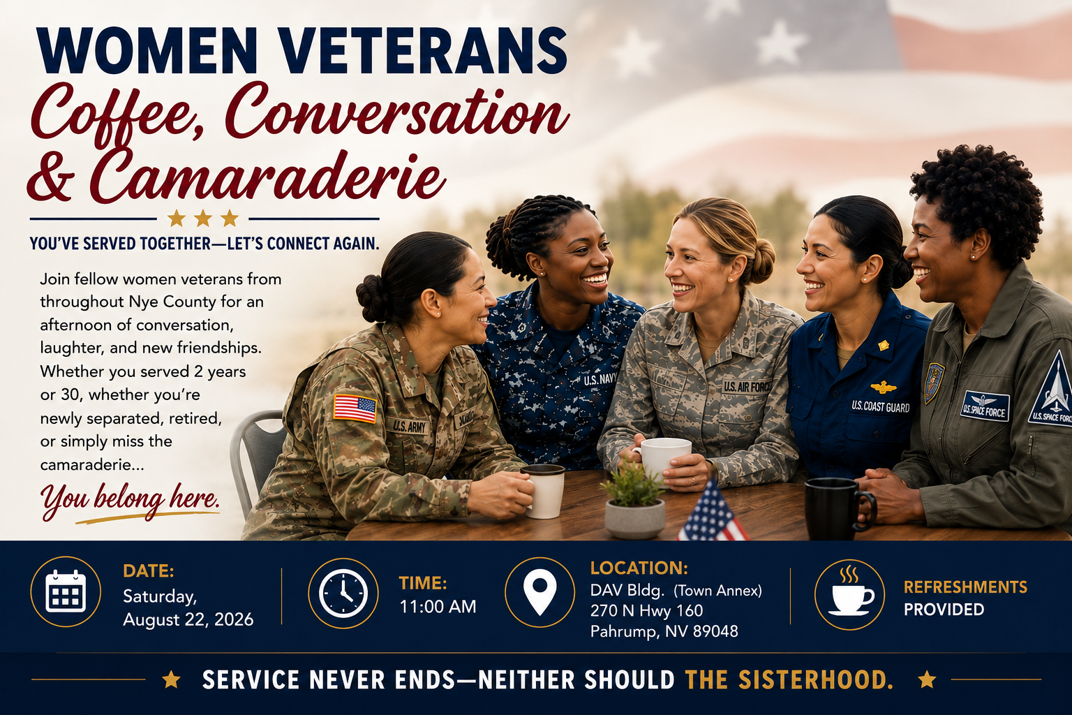Women Veterans Coffee, Conversation & Camaraderie