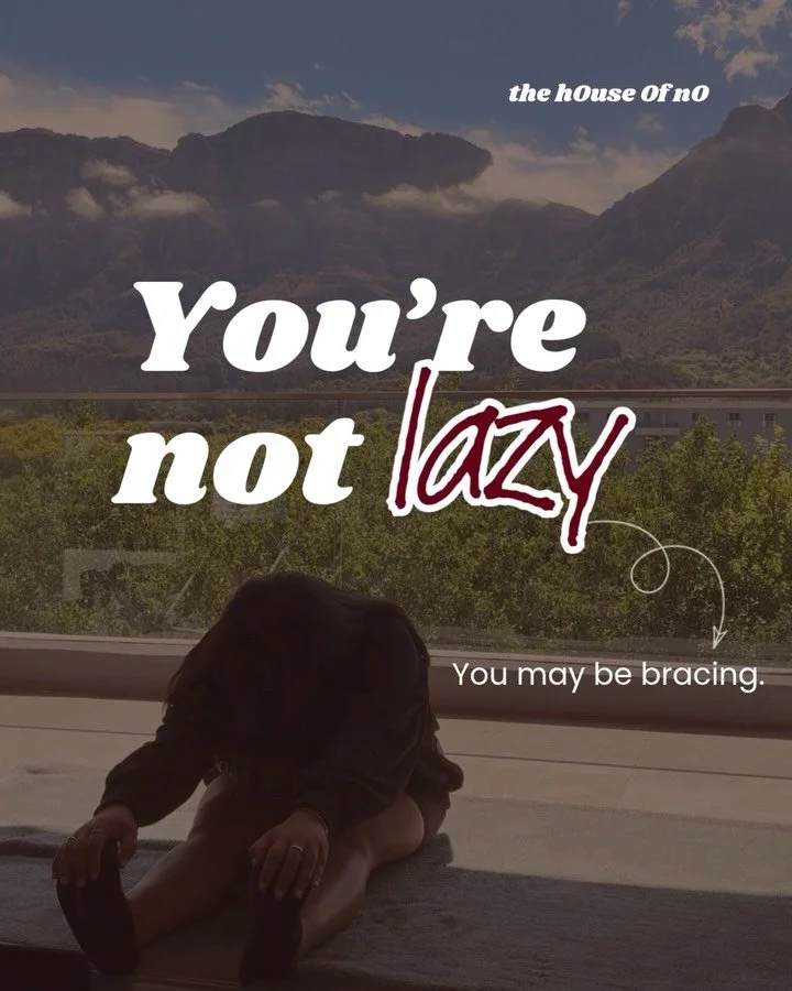 You&rsquo;re not lazy. You may be bracing.

Sometimes the story we tell ourselves is that we are unmotivated, undisciplined, or not trying hard enough. But often the deeper truth is that the nervous system has been carrying stress for so long that th