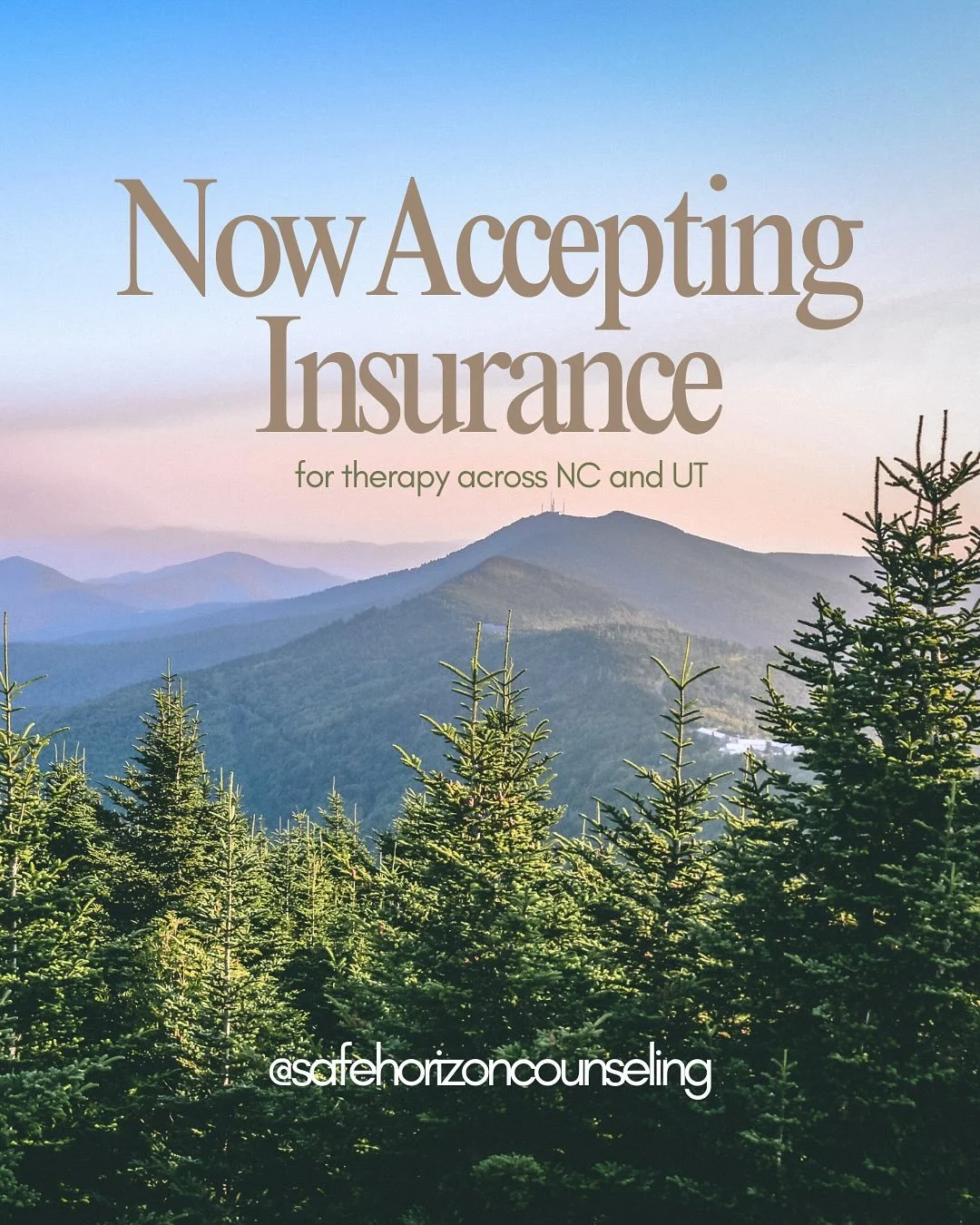 Big news! 🌿💛

I&rsquo;m now accepting insurance and self-pay clients in both North Carolina and Utah via telehealth.

North Carolina:

✅ Aetna (Including State Health Plan)

✅ Self-pay $150/session (sliding scale spots available)

Utah:

✅ Aetna, C