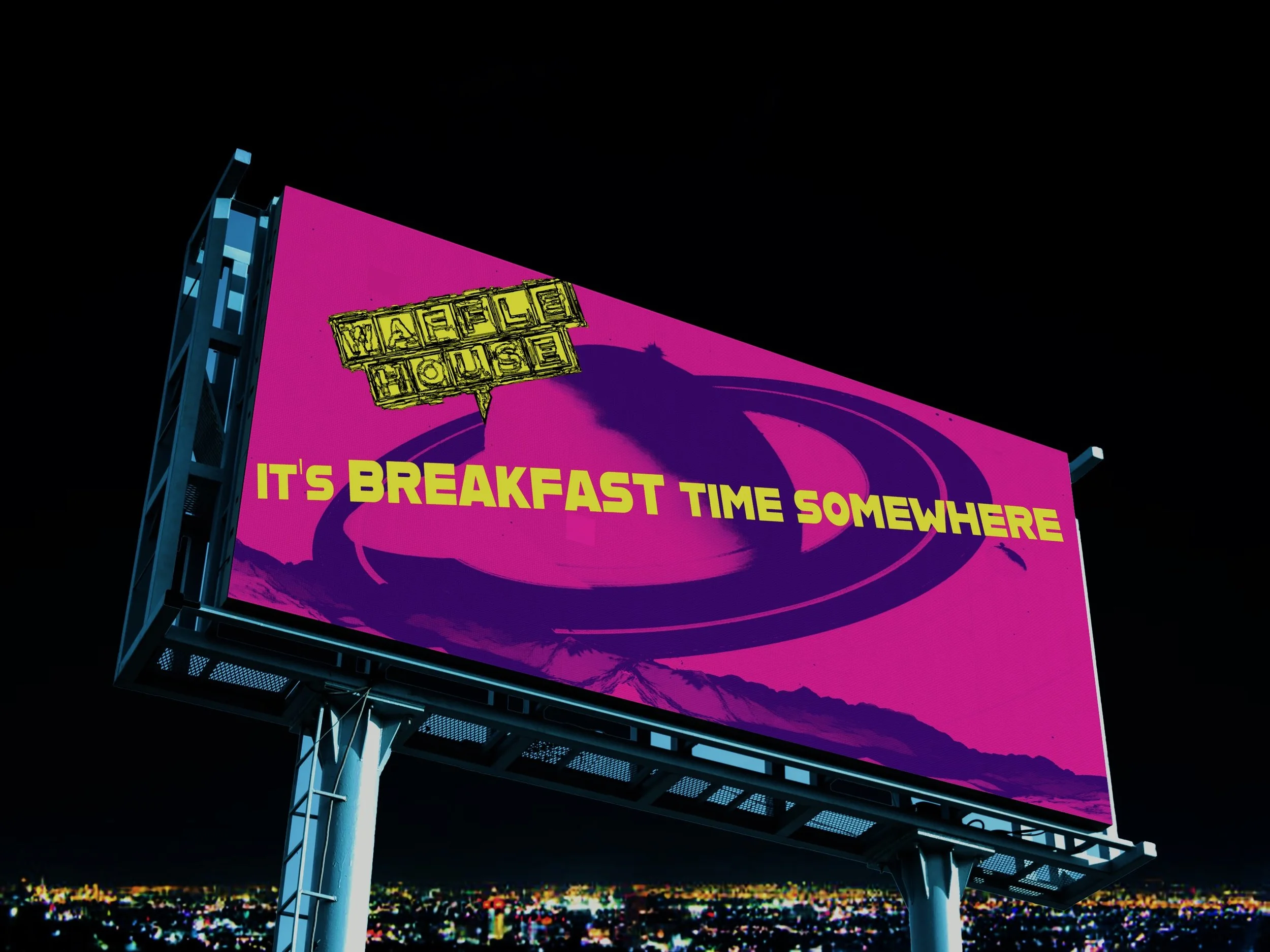 Waffle House Billboard AD