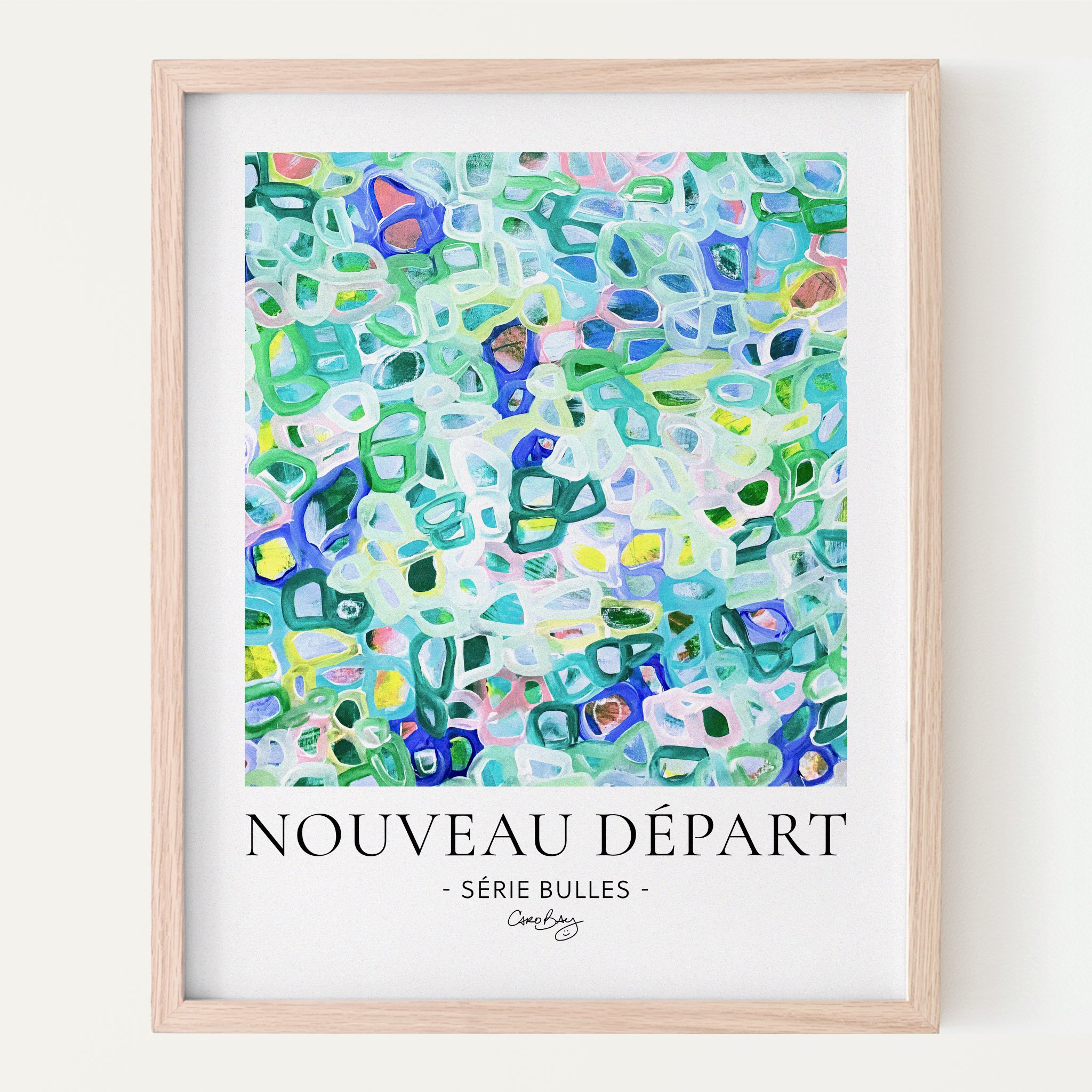 Affiche - Nouveau départ - Peinture abstraite