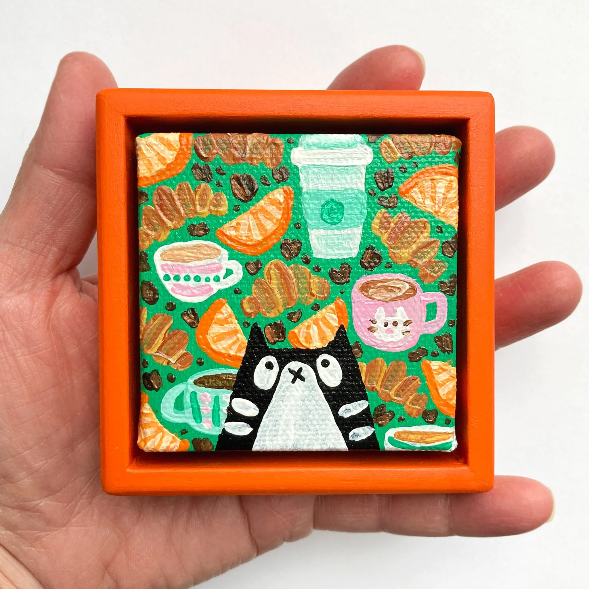 BISCOTTE - Mini Minou | 2.5"x2.5" | Encadré