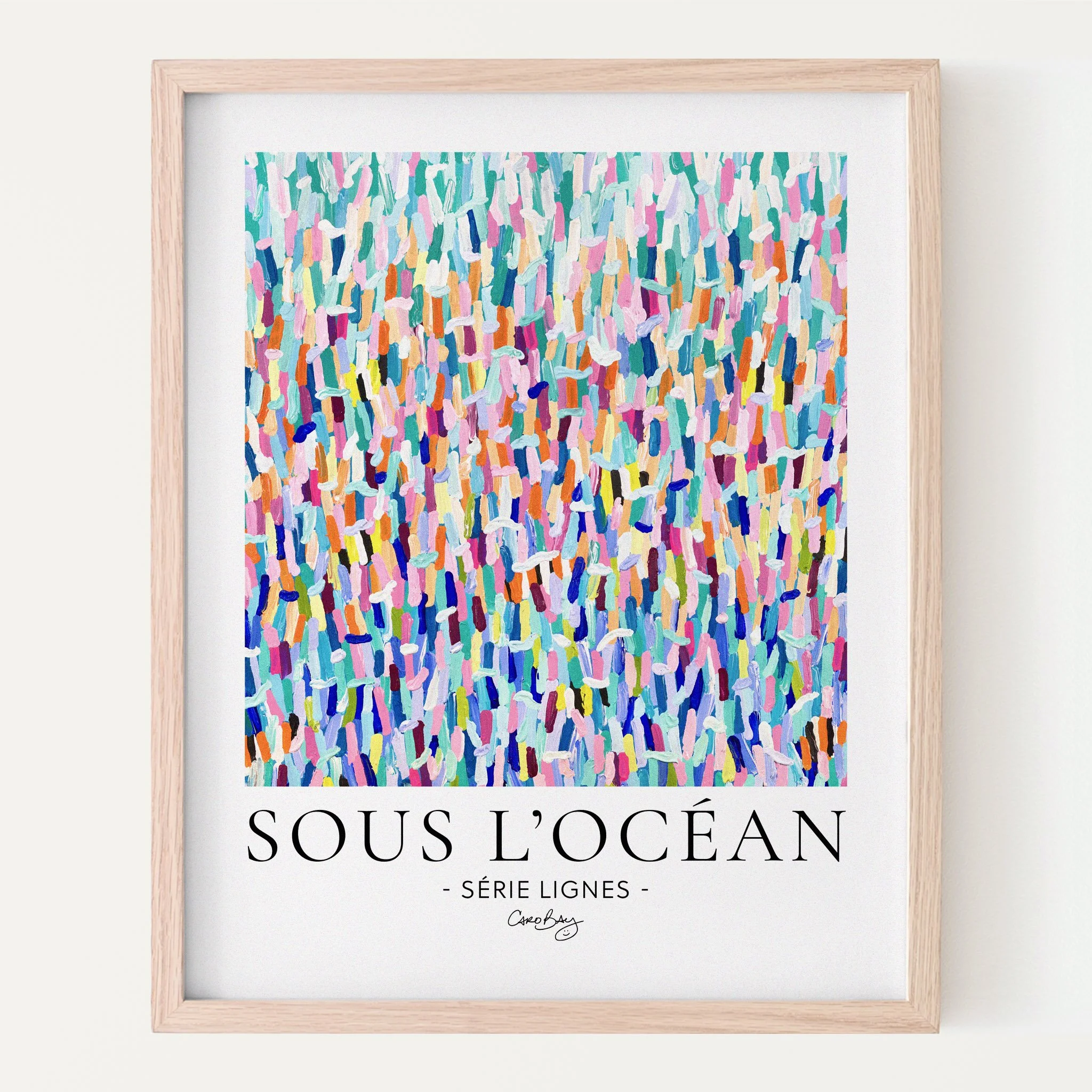 Affiche - Sous l’océan - Série Lignes