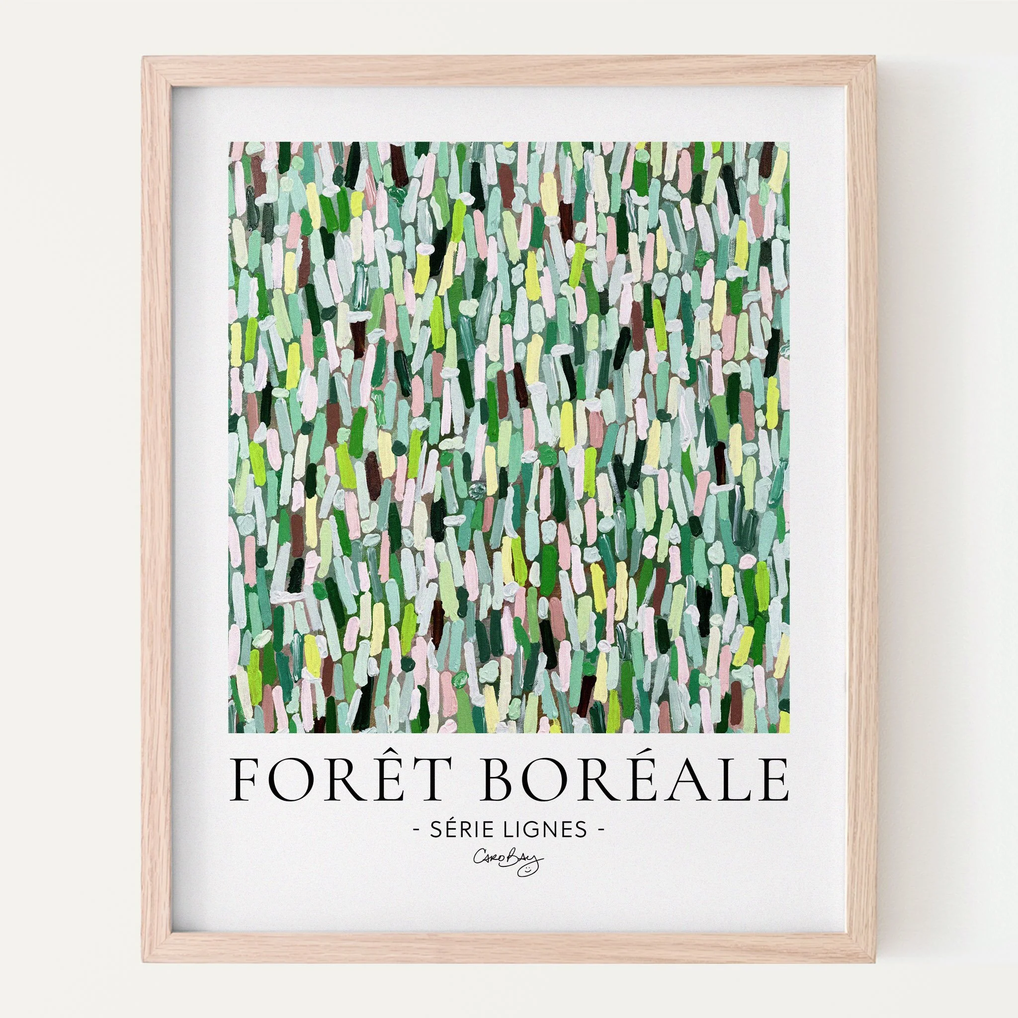 Affiche - Forêt boréale - Série Lignes