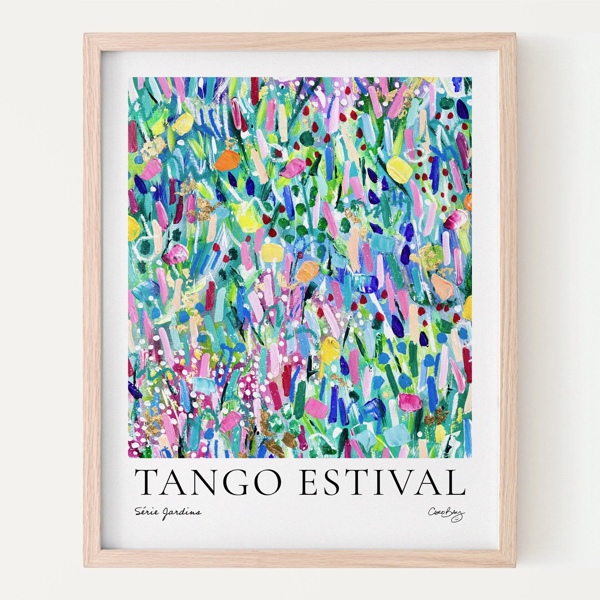 Affiche - Tango estival - Série Jardins