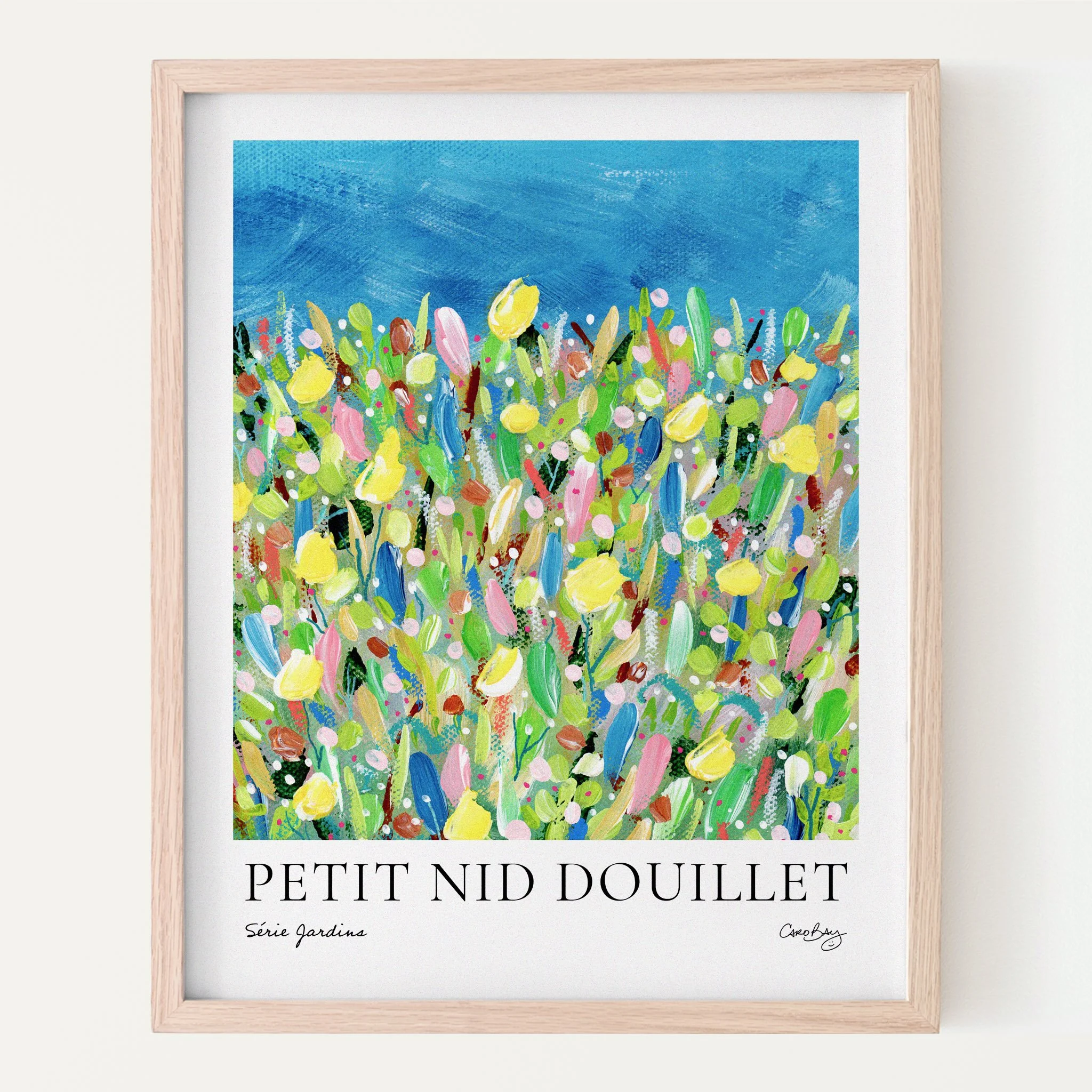 Affiche - Petit nid douillet - Série Jardins