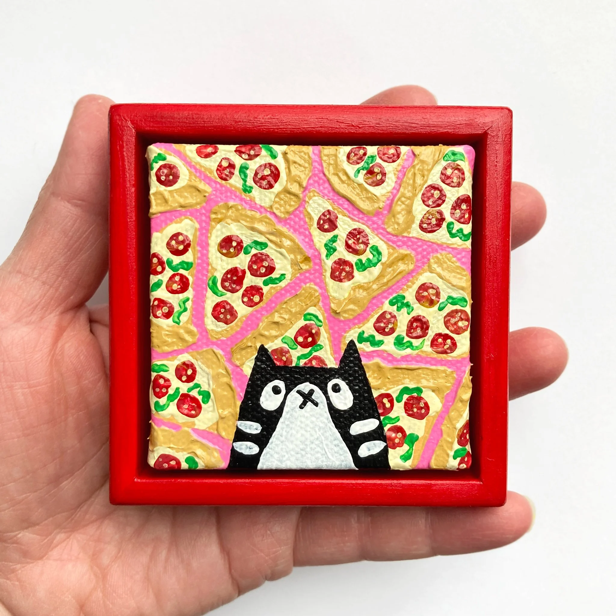 ZAZA - Mini Minou | 2.5"x2.5" | Encadré