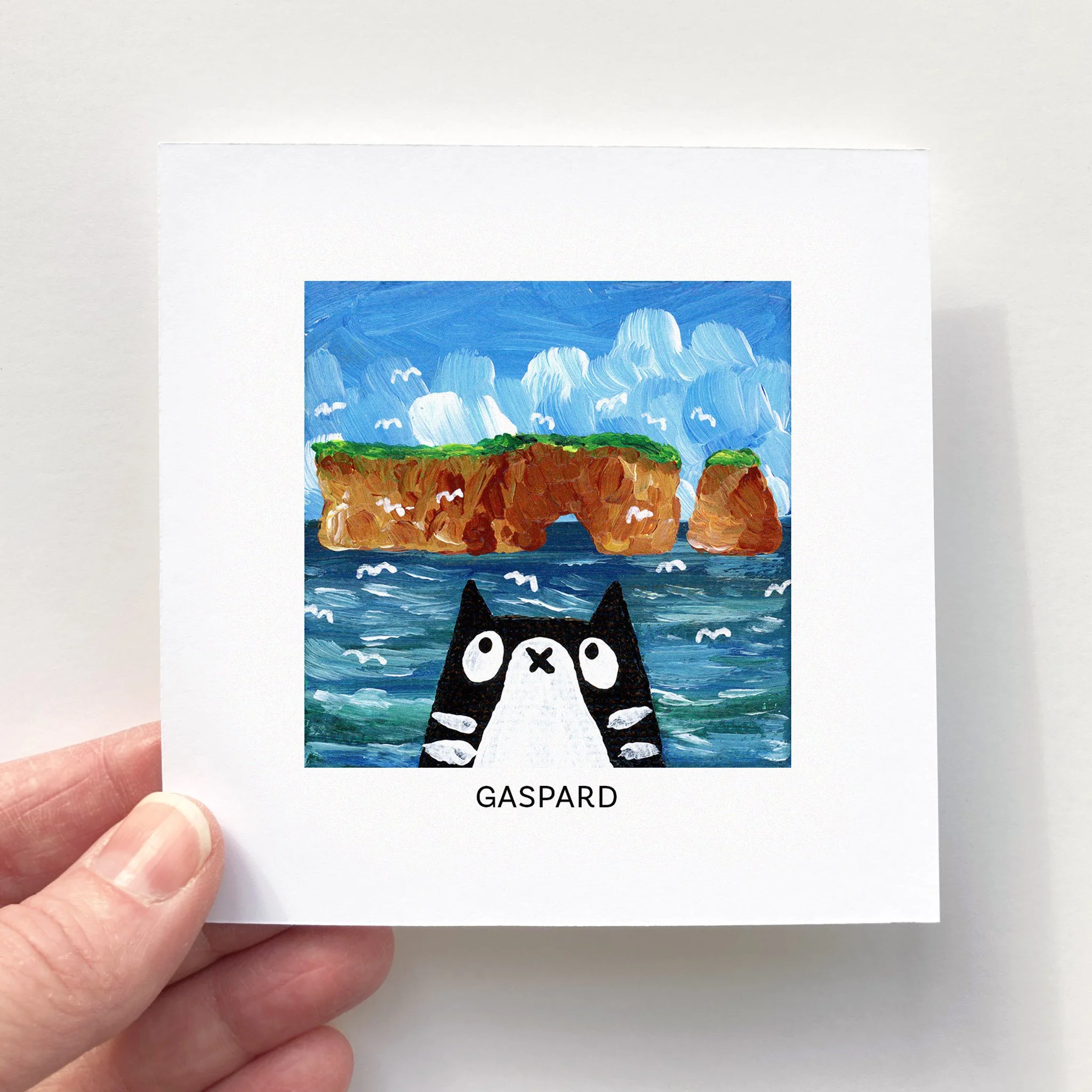 Mini Affiche 4"x4" - Mini Minou - GASPARD