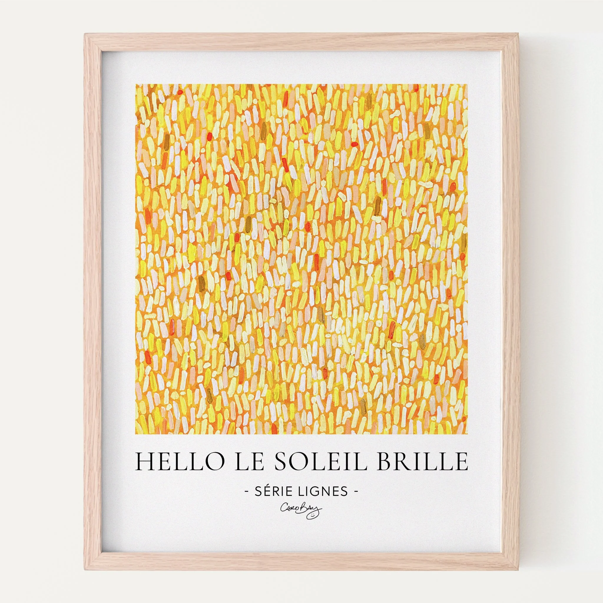 Affiche - Hello le soleil brille - Peinture abstraite