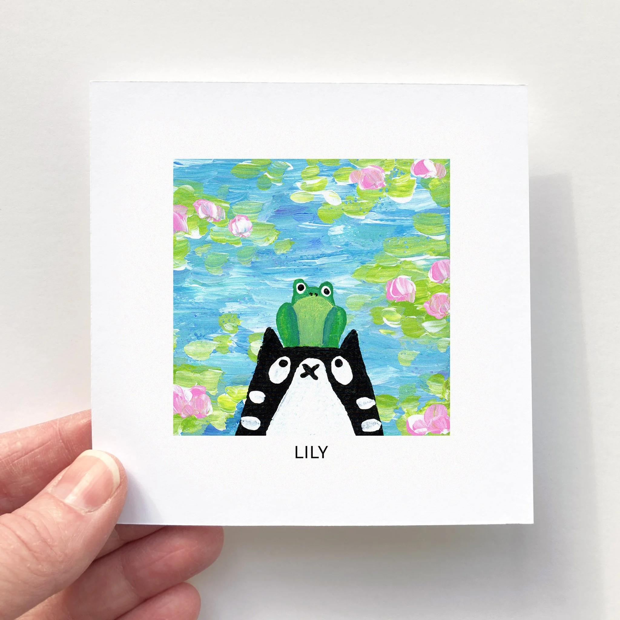 Mini Affiche 4"x4" - Mini Minou - LILY