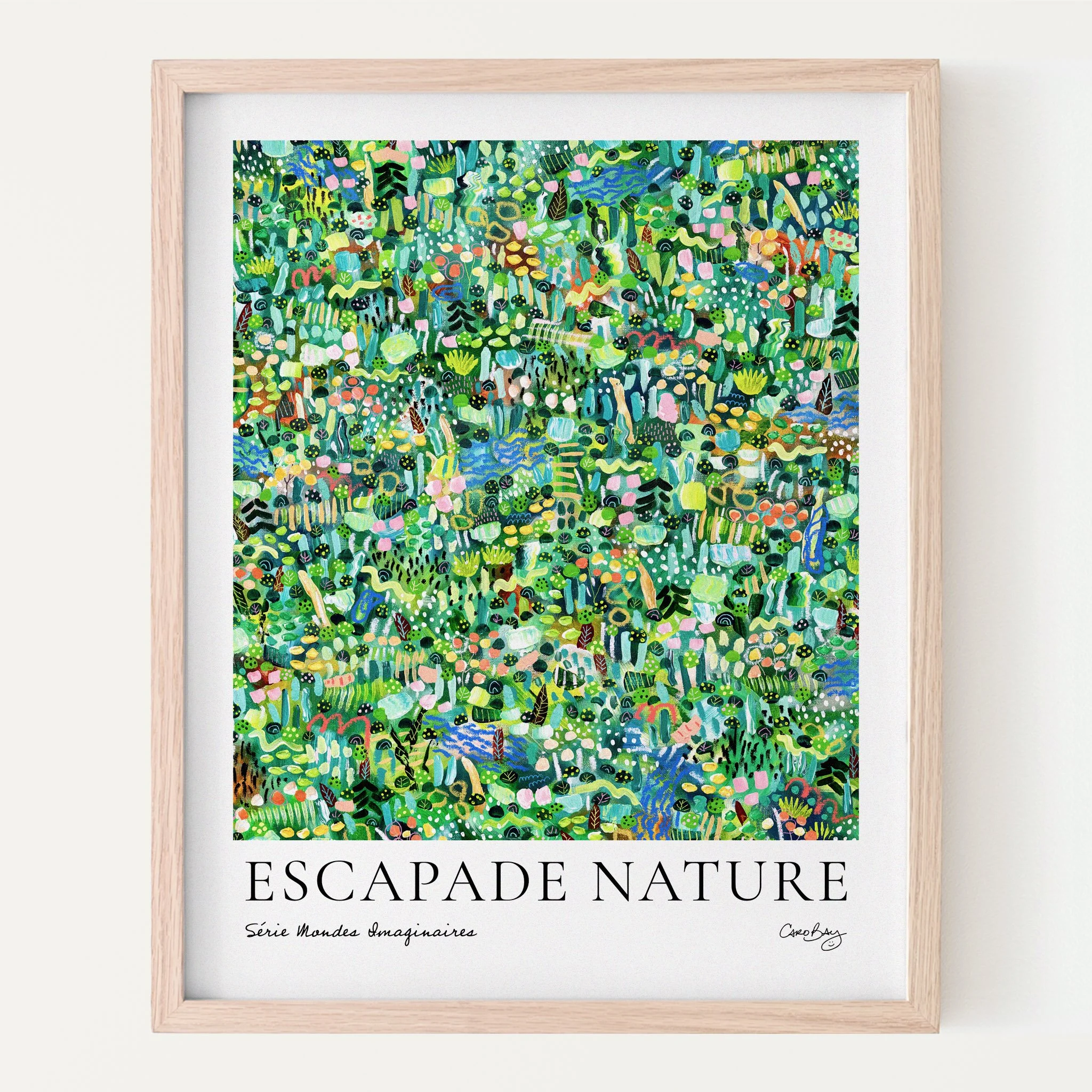 Affiche - Escapade nature - Série Mondes imaginaires