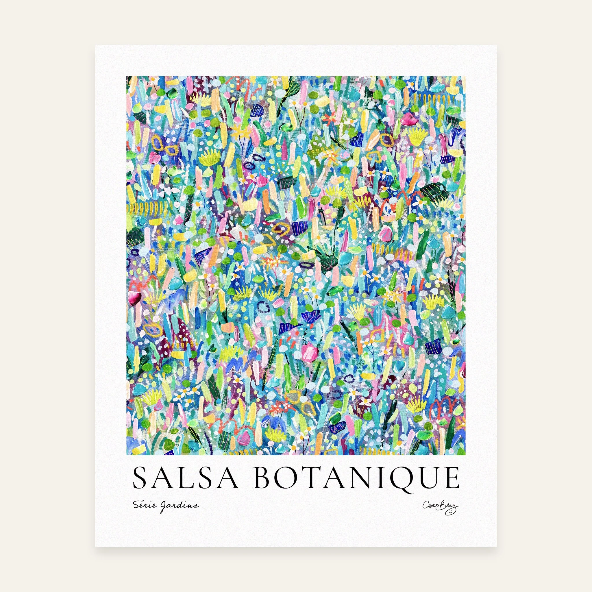 Salsa botanique-8x10-Print-Affiche-Peinture-Jardin-Floral-Abstrait-Caro-Bay-Art-PAPIER.jpg