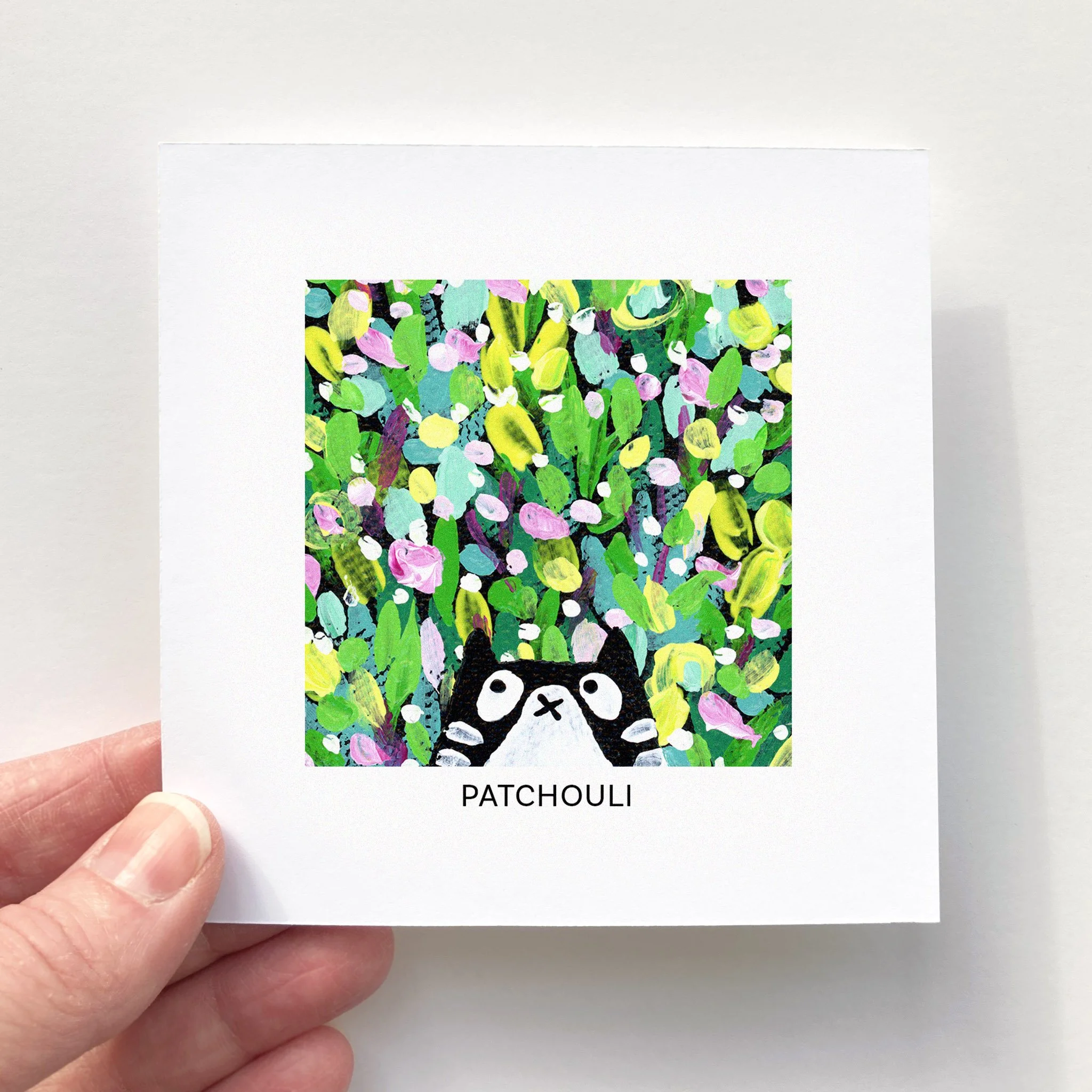Mini Affiche 4"x4" - Mini Minou - PATCHOULI