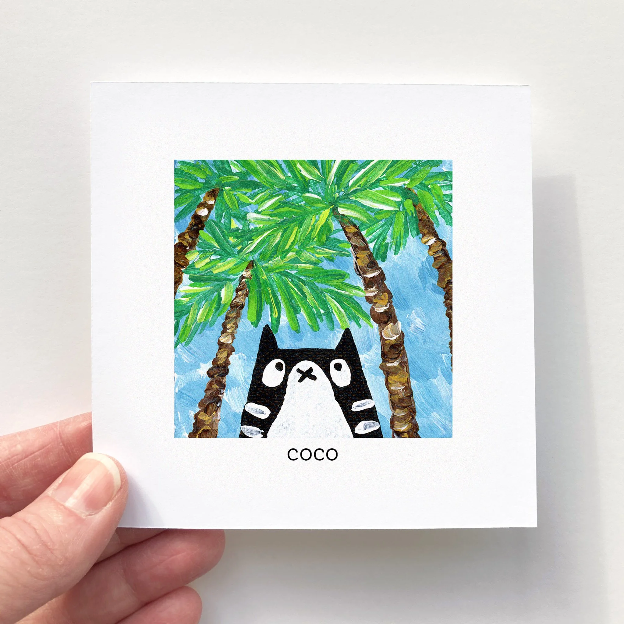 Mini Affiche 4"x4" - Mini Minou - COCO