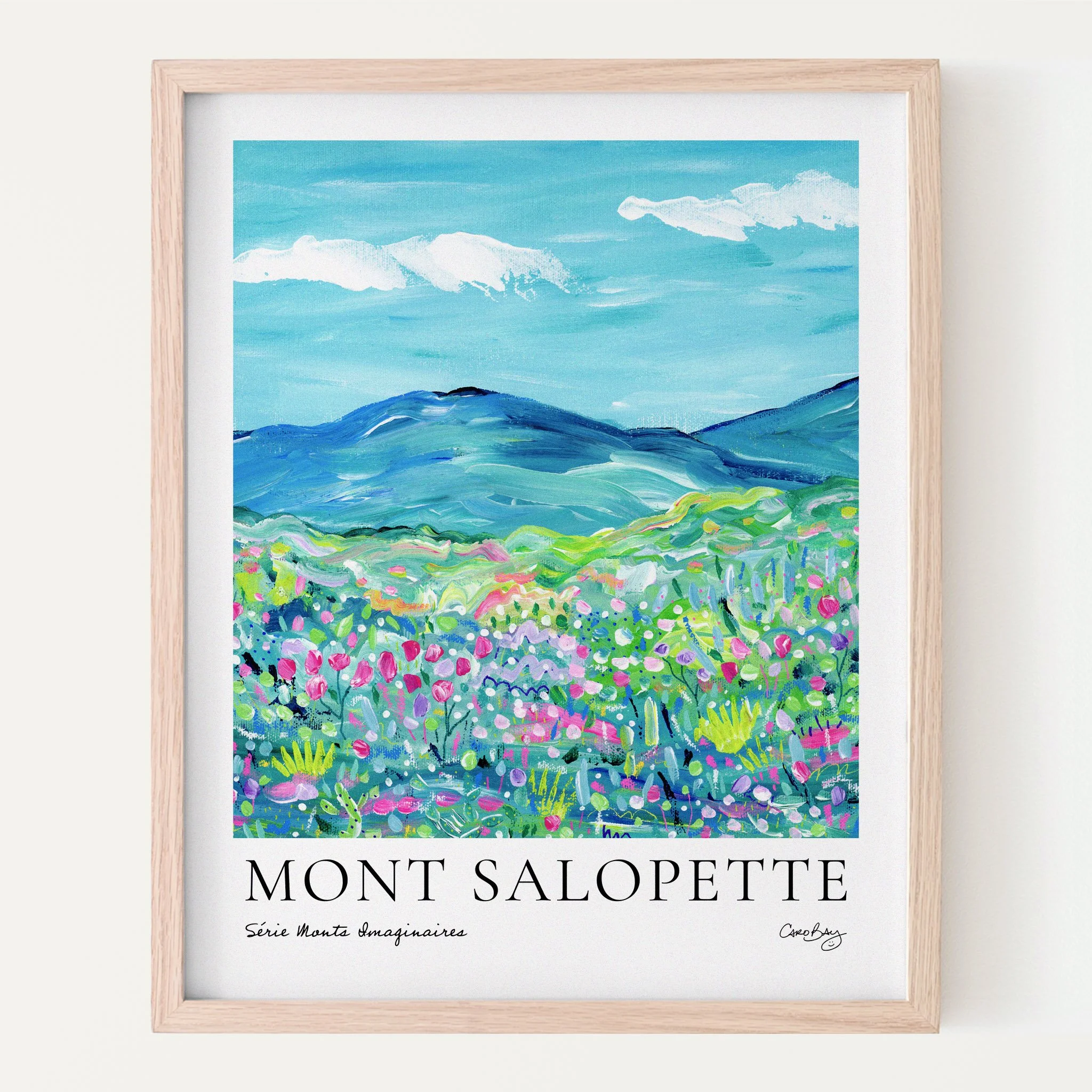 Affiche - Mont Salopette - Série Monts imaginaires