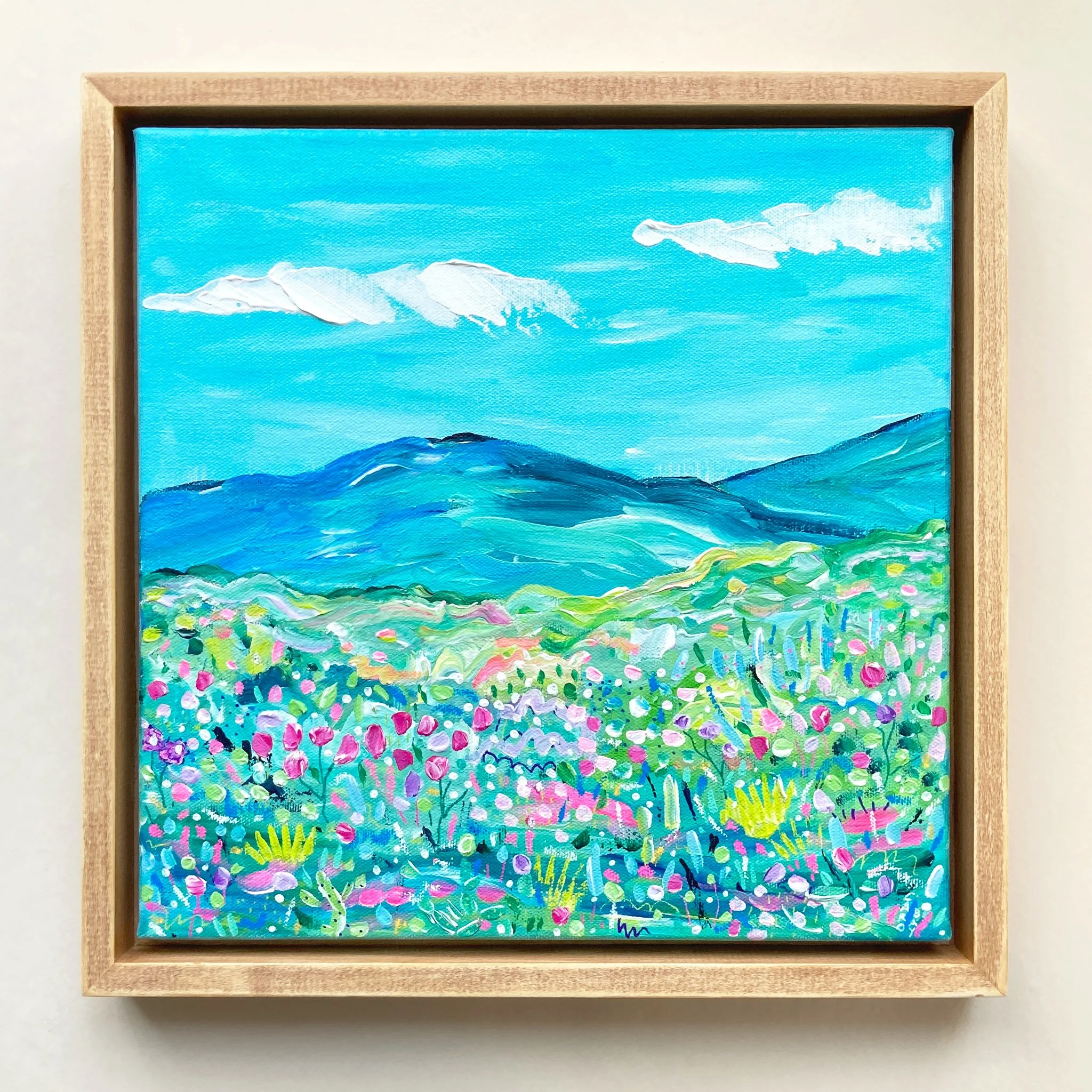 Mont Salopette (série Monts Imaginaires) | 12"x12" | Encadrée