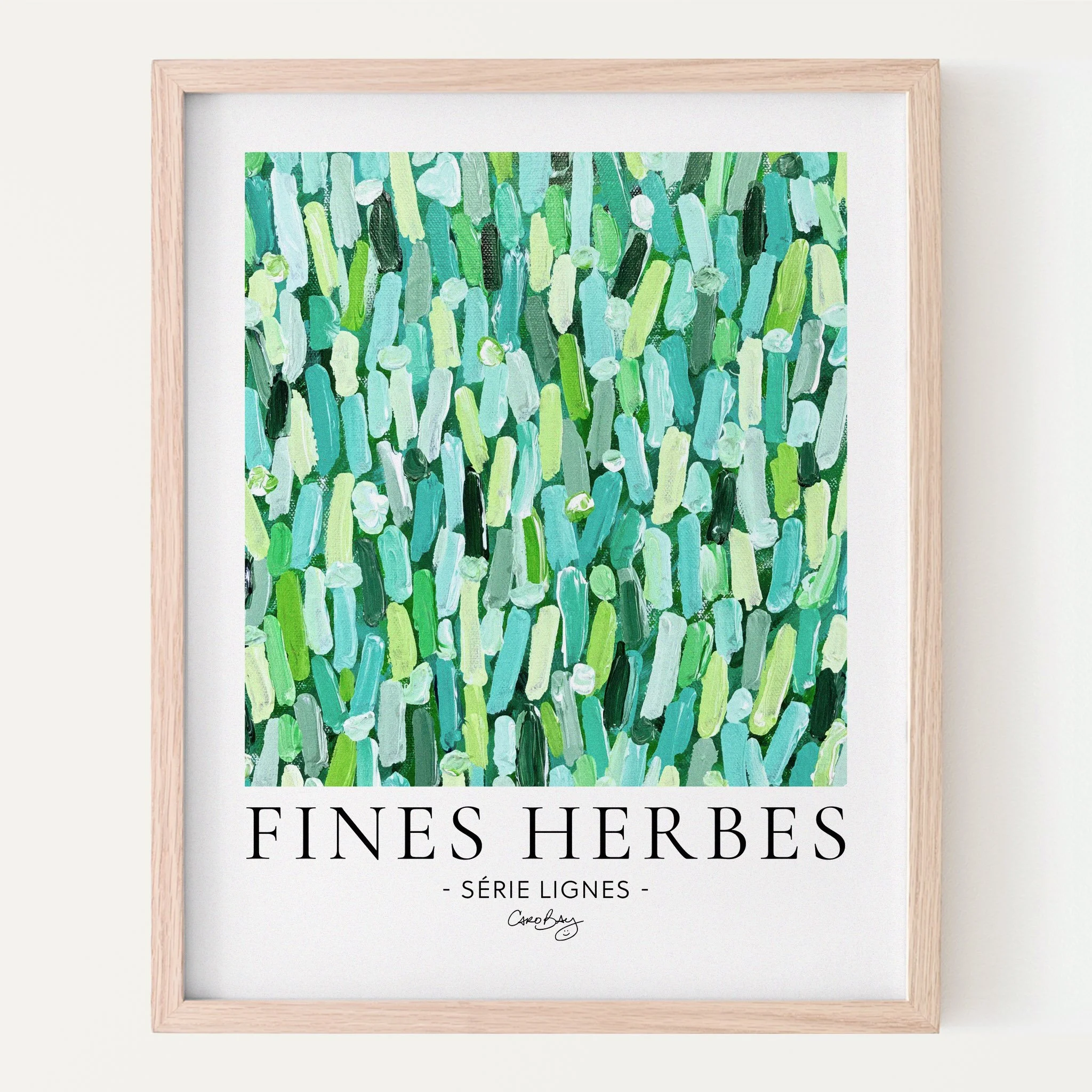 Fines-Herbes-8x10-Print-Affiche-Peinture-Abstraite-Lignes-Caro-Bay-Art-CADRE.jpg
