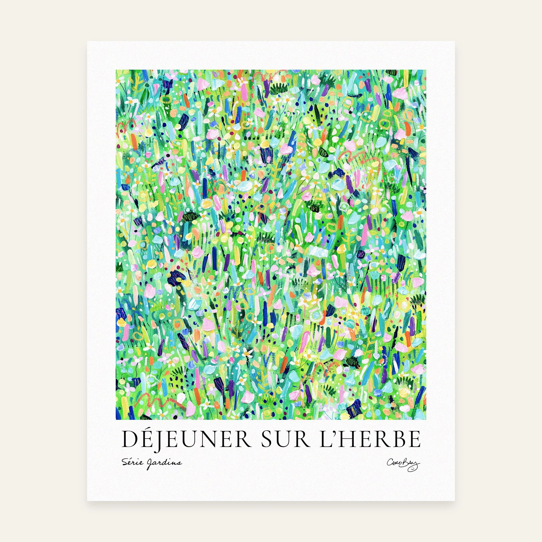 Déjeuner sur l’herbe-8x10-Print-Affiche-Peinture-Jardin-Floral-Abstrait-Caro-Bay-Art-PAPIER.jpg