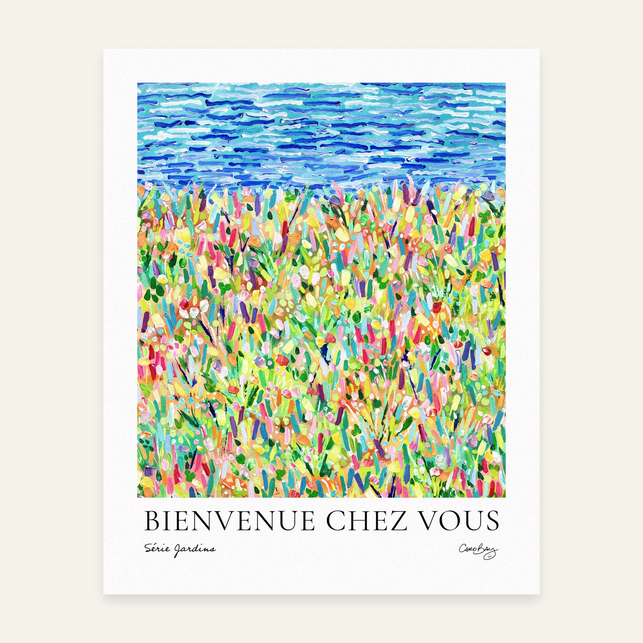 Bienvenue chez vous-8x10-Print-Affiche-Peinture-Jardin-Floral-Abstrait-Caro-Bay-Art-PAPIER.jpg