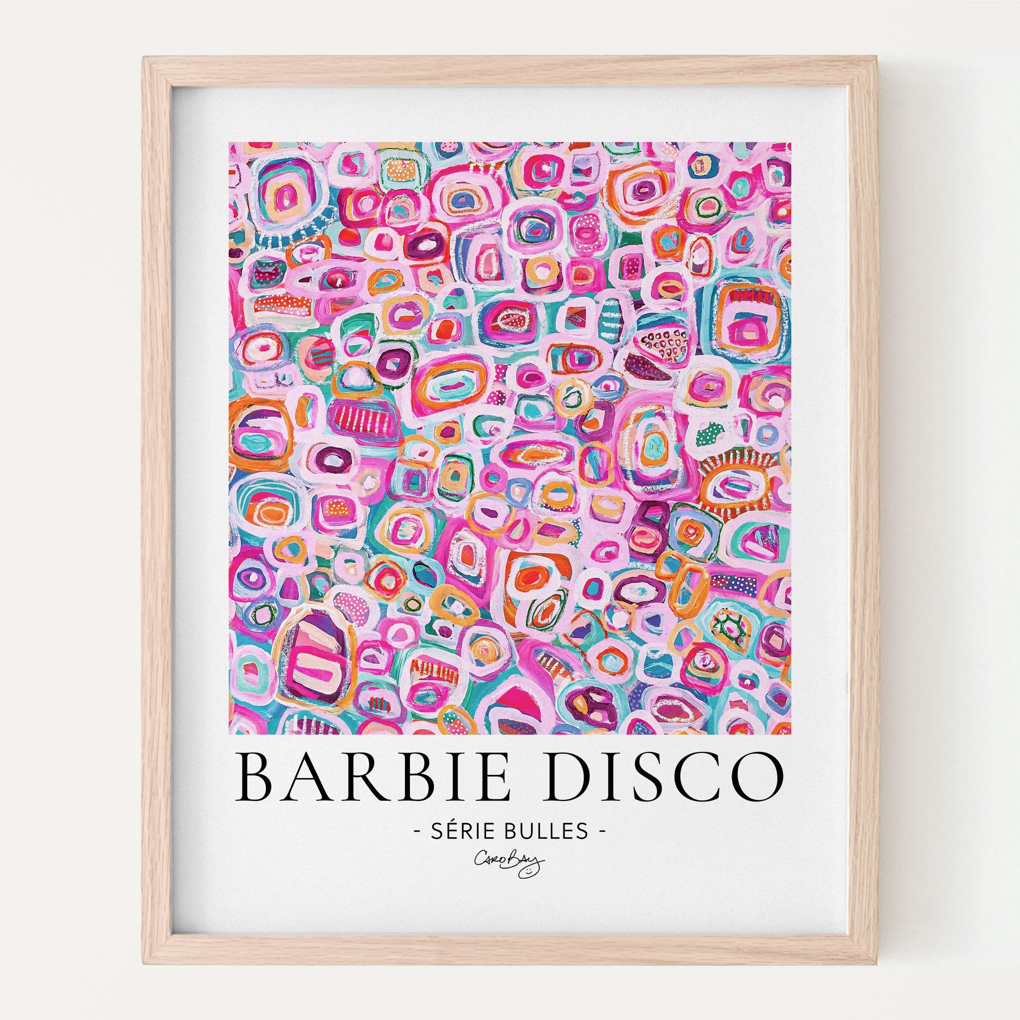 Affiche - Barbie Disco - Peinture abstraite