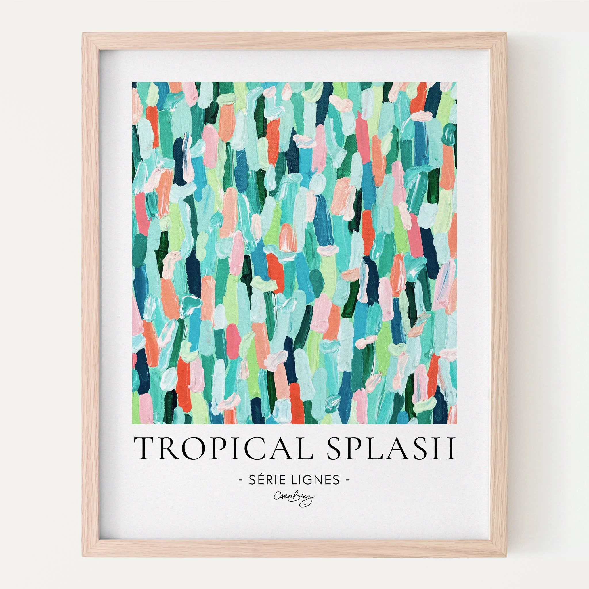 Affiche - Tropical Splash - Série Lignes
